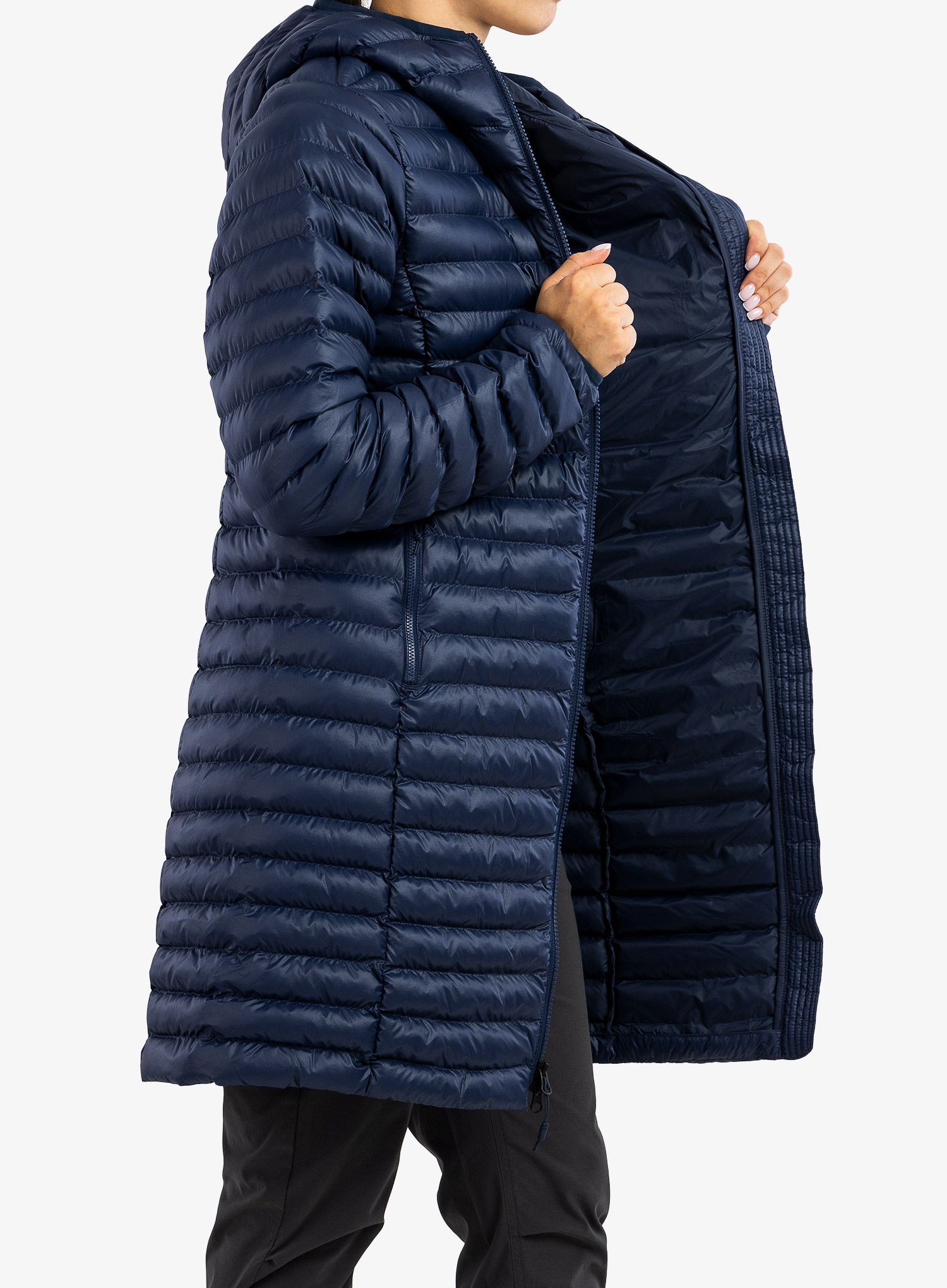 Ženski kaput Marmot Echo Featherless Long Jacket - arctic navy shiny