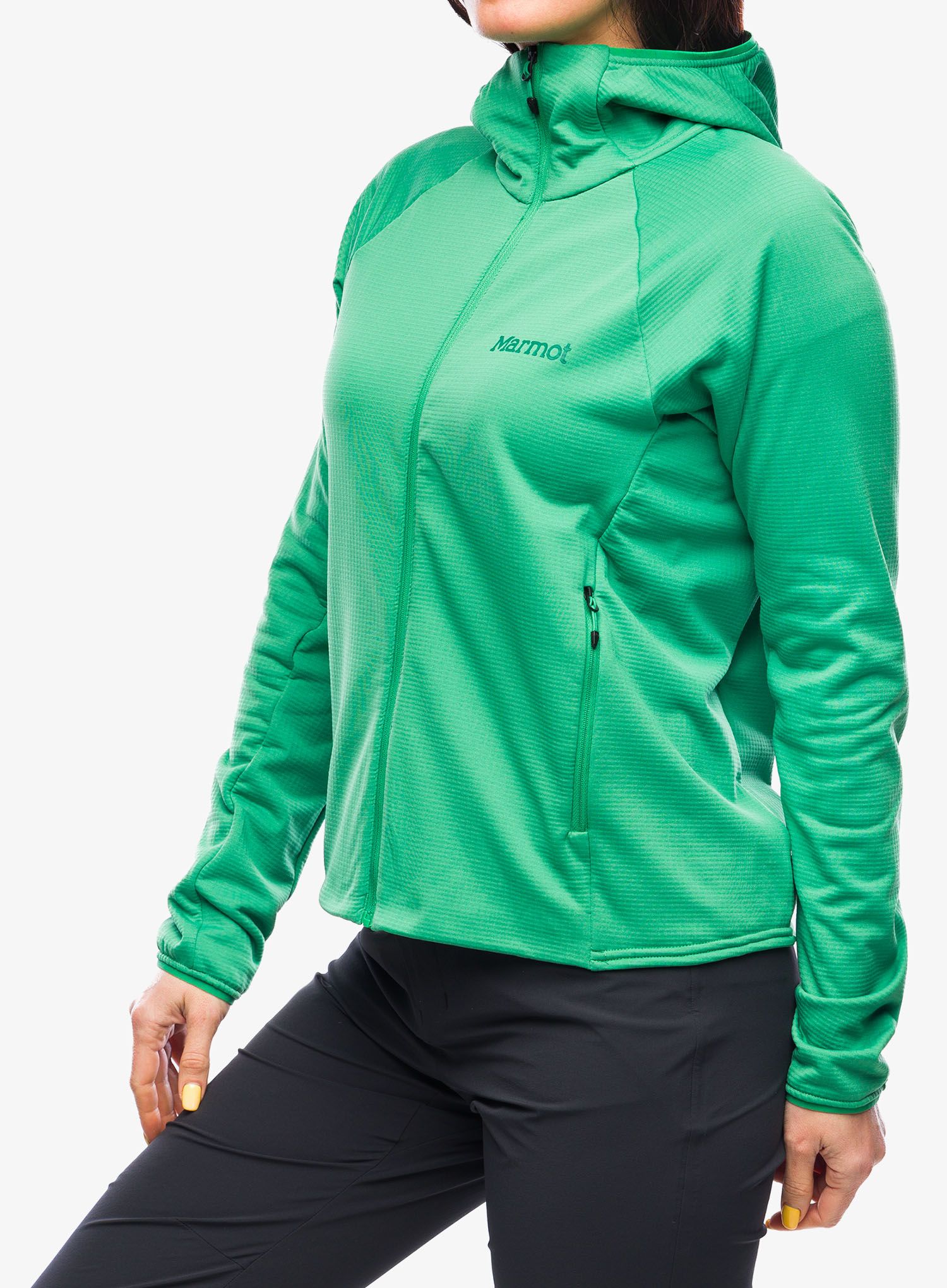 Ženska dukserica od flisa Marmot Leconte Fleece Hoody - clover