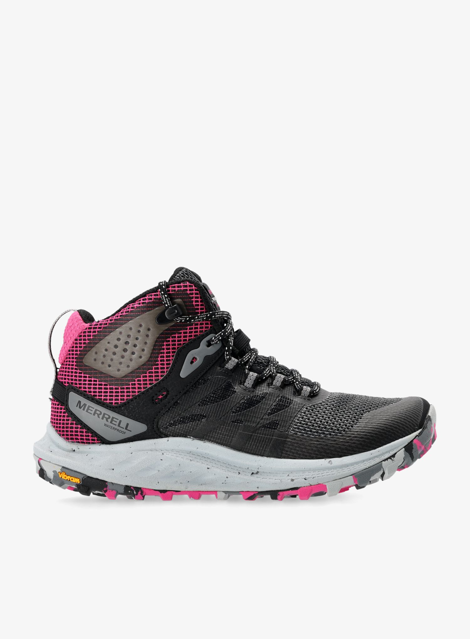 Ženske planinarske cipele Merrell Antora 3 Mid WP - black/fuchsia