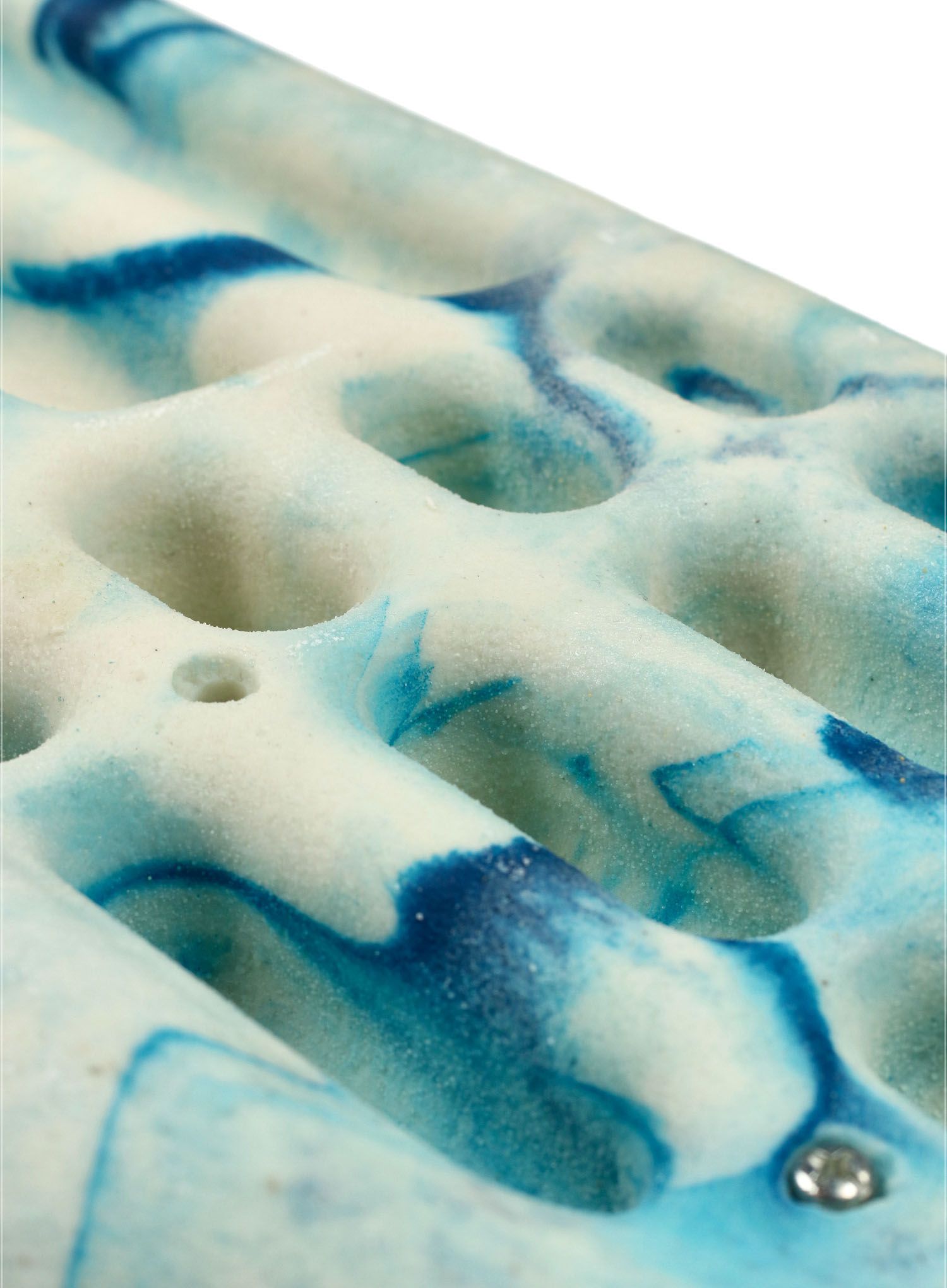 Daska za trening za penjanje Metolius Contact - white/blue swirl