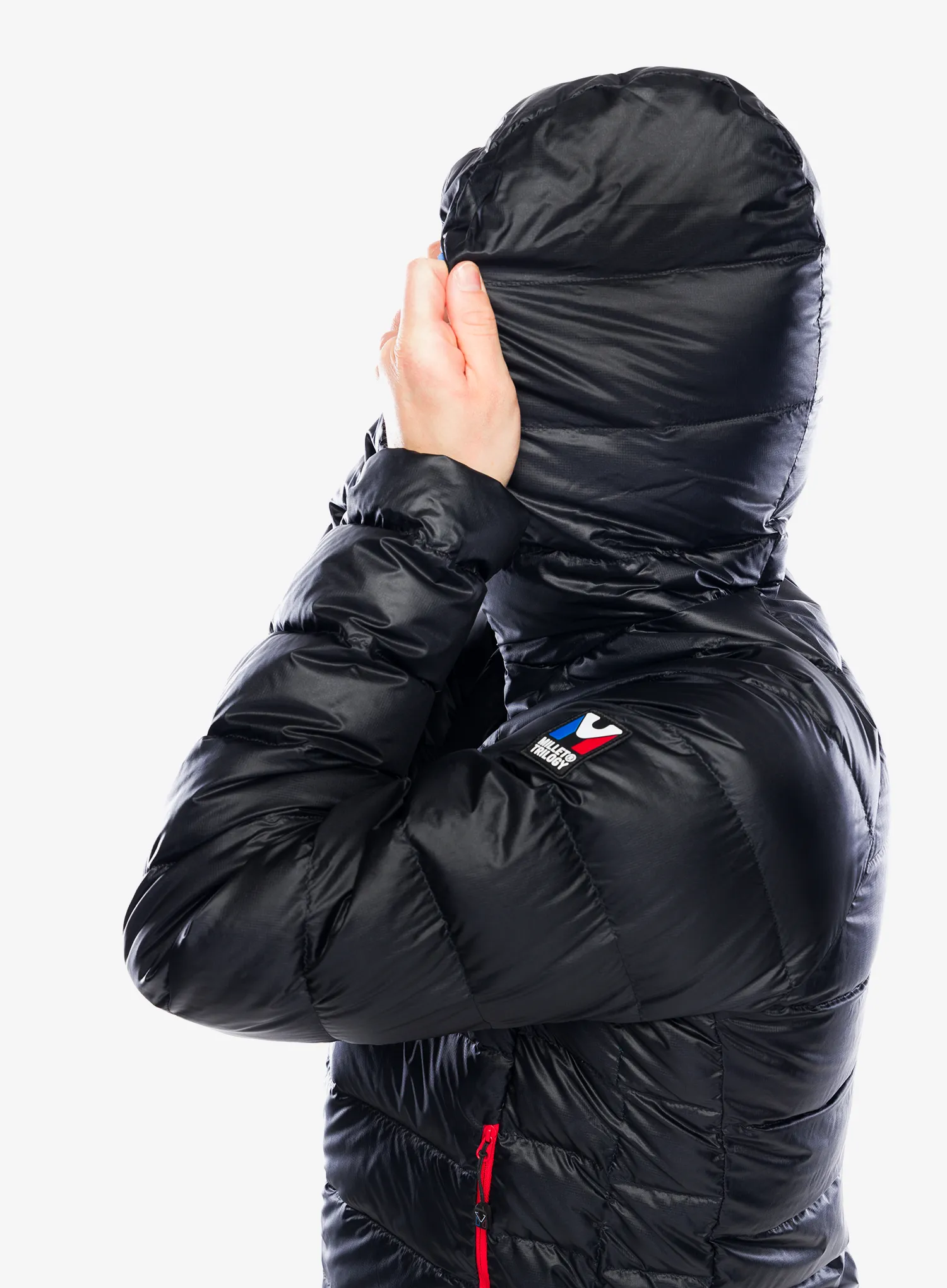 Pernata jakna Millet Trilogy Icon Down Hooded - black