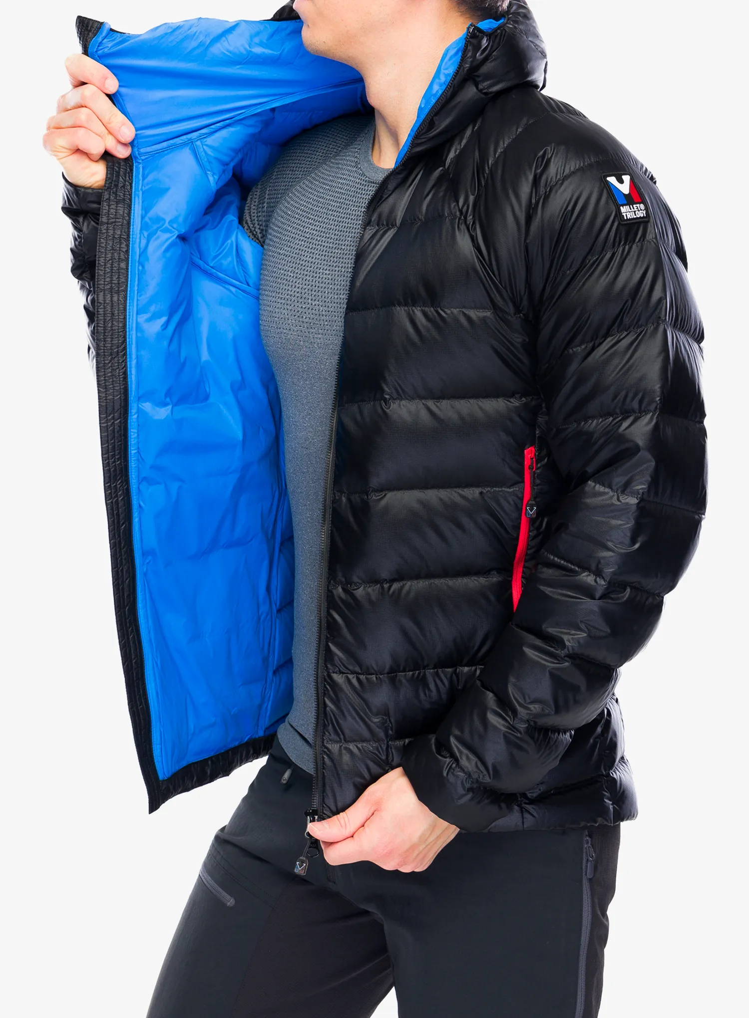 Pernata jakna Millet Trilogy Icon Down Hooded - black