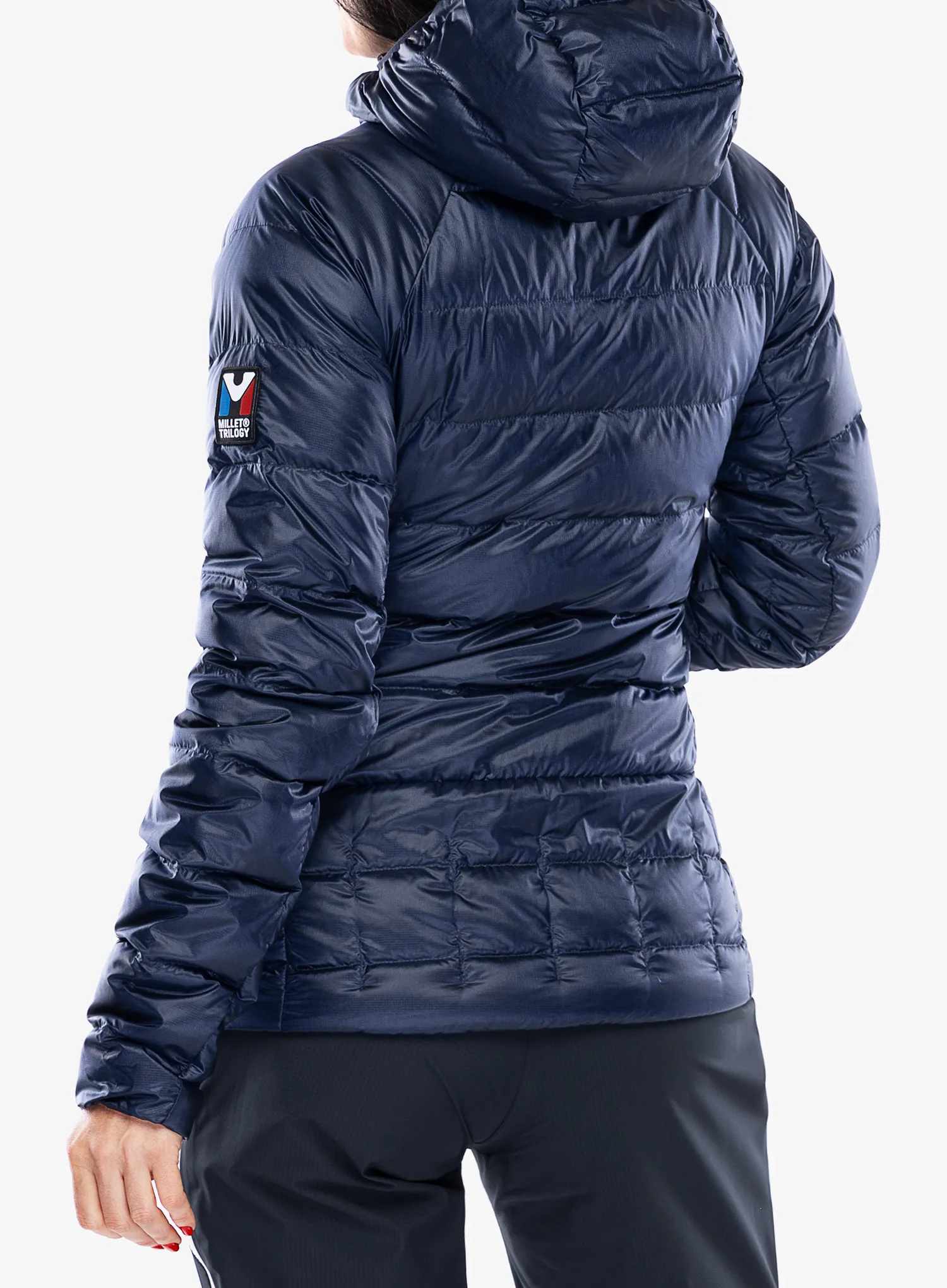 Ženska perjana jakna Millet Trilogy Icon Down Hooded - saphir