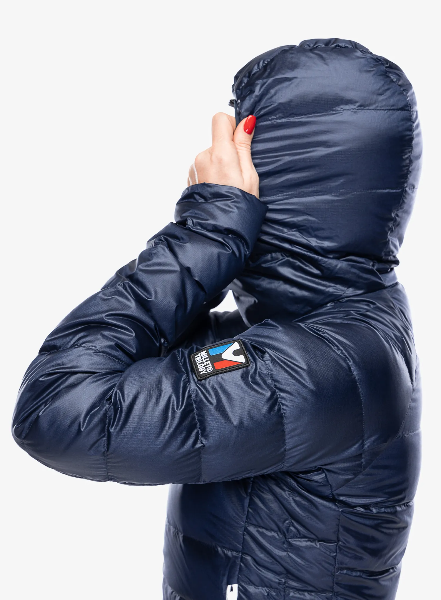 Ženska perjana jakna Millet Trilogy Icon Down Hooded - saphir