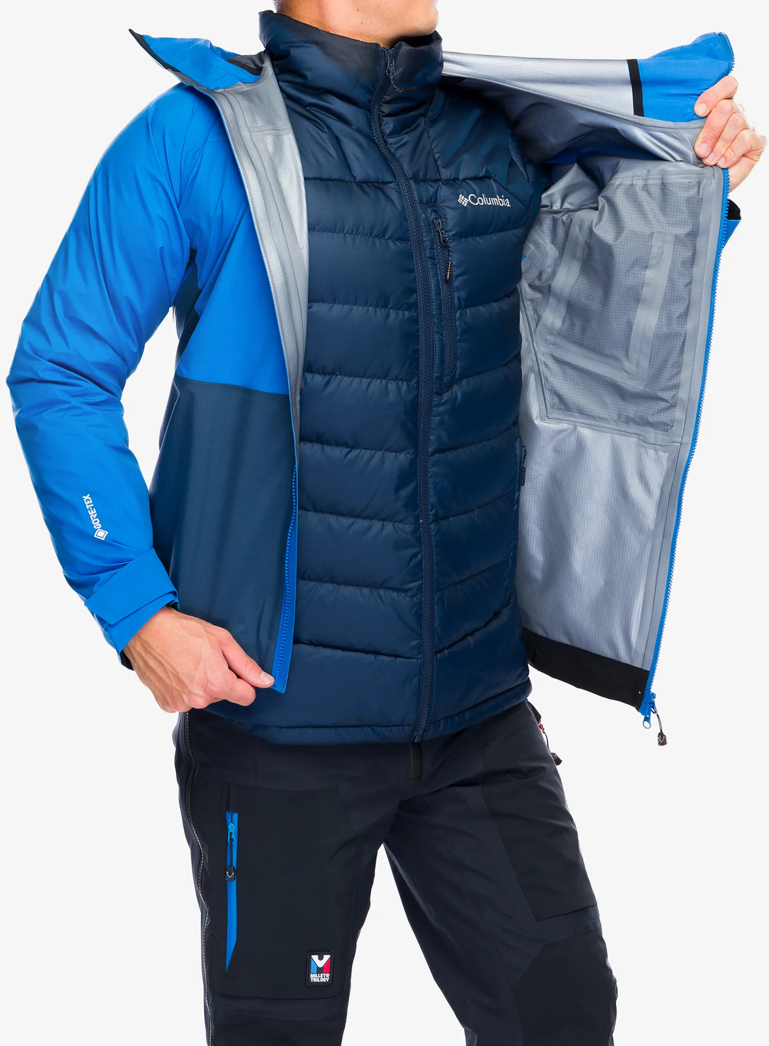 Kišna jakna Millet Trilogy Icon Light GTX 3L Jacket - dark denim/icon blue