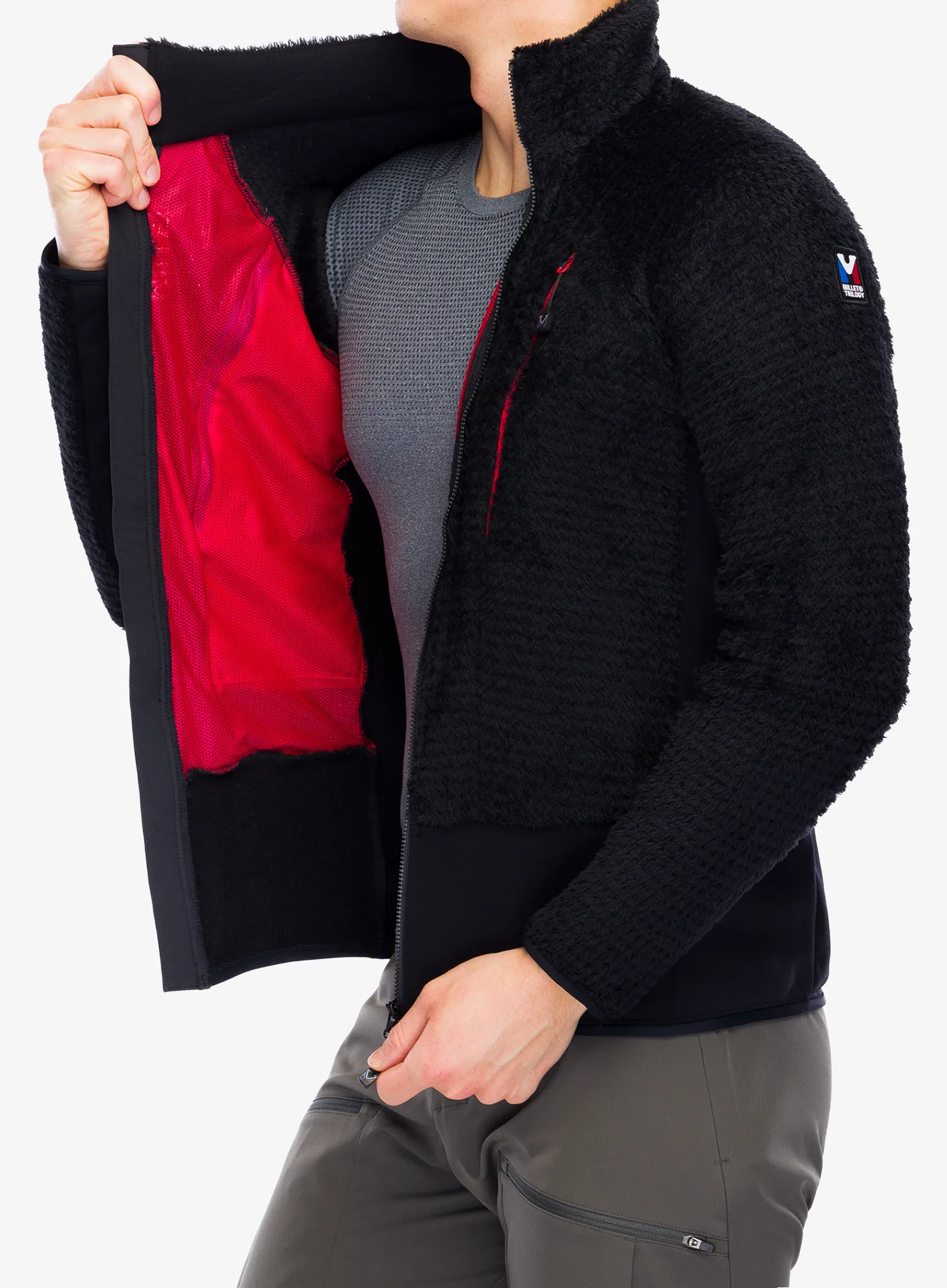 Jakna od flisa Millet Trilogy Icon X Loft Jacket - black