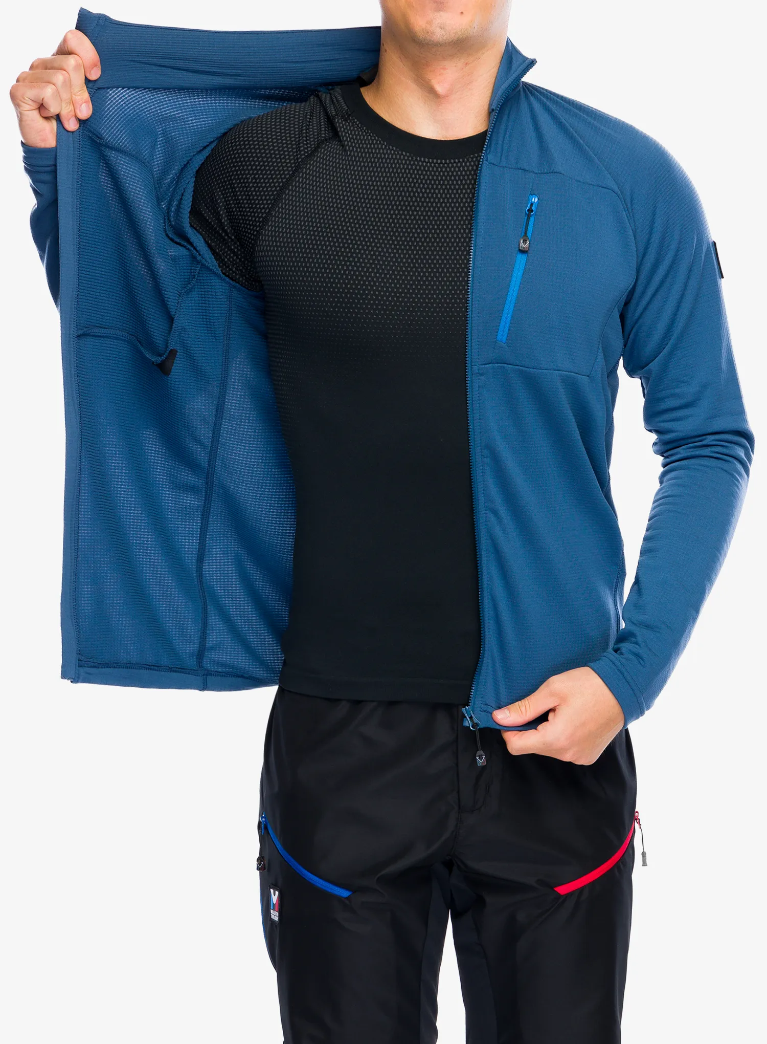Dukserica od flisa Millet Trilogy Light Grid Jacket - dark denim