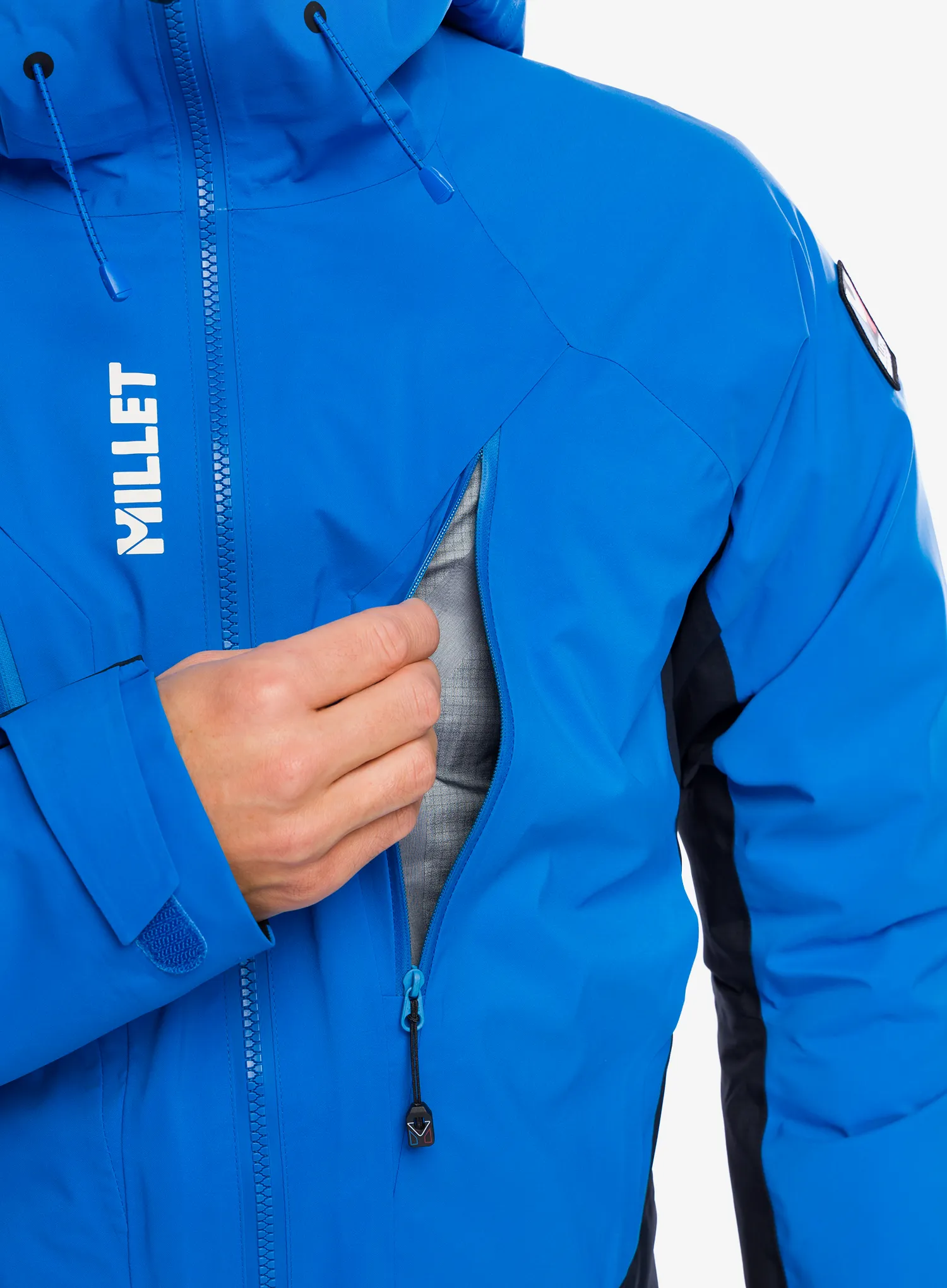 Kišna jakna Millet Trilogy V Icon GTX Pro Jacket - black/icon blue