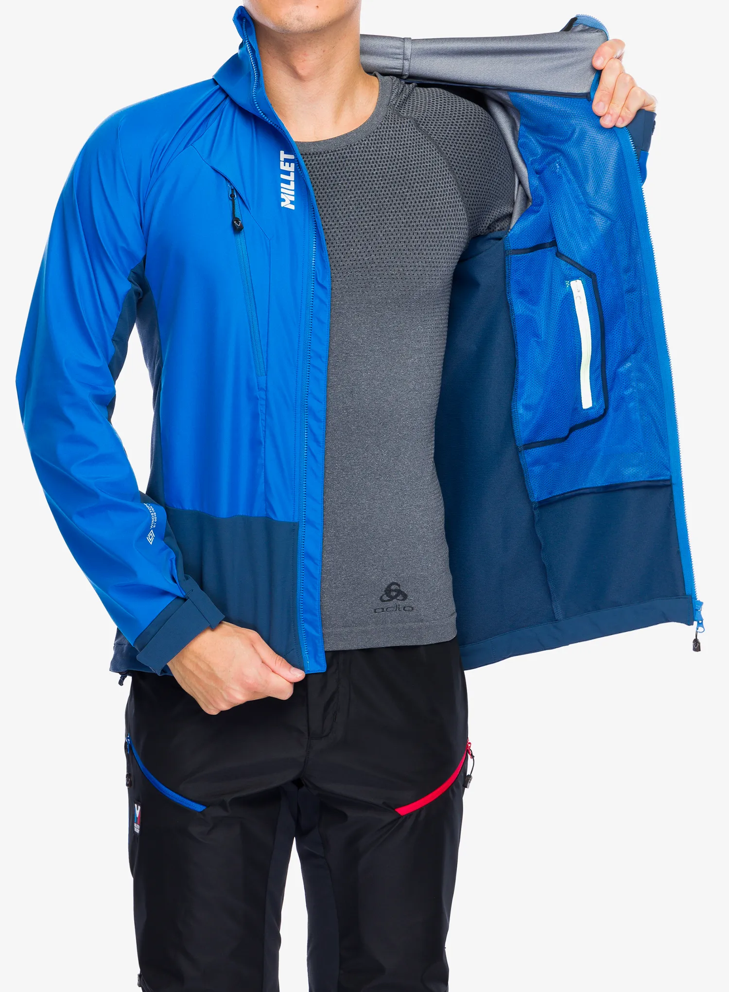 Softshell jakna Millet Trilogy V Icon INFINIUM Jacket - dark denim/icon blue