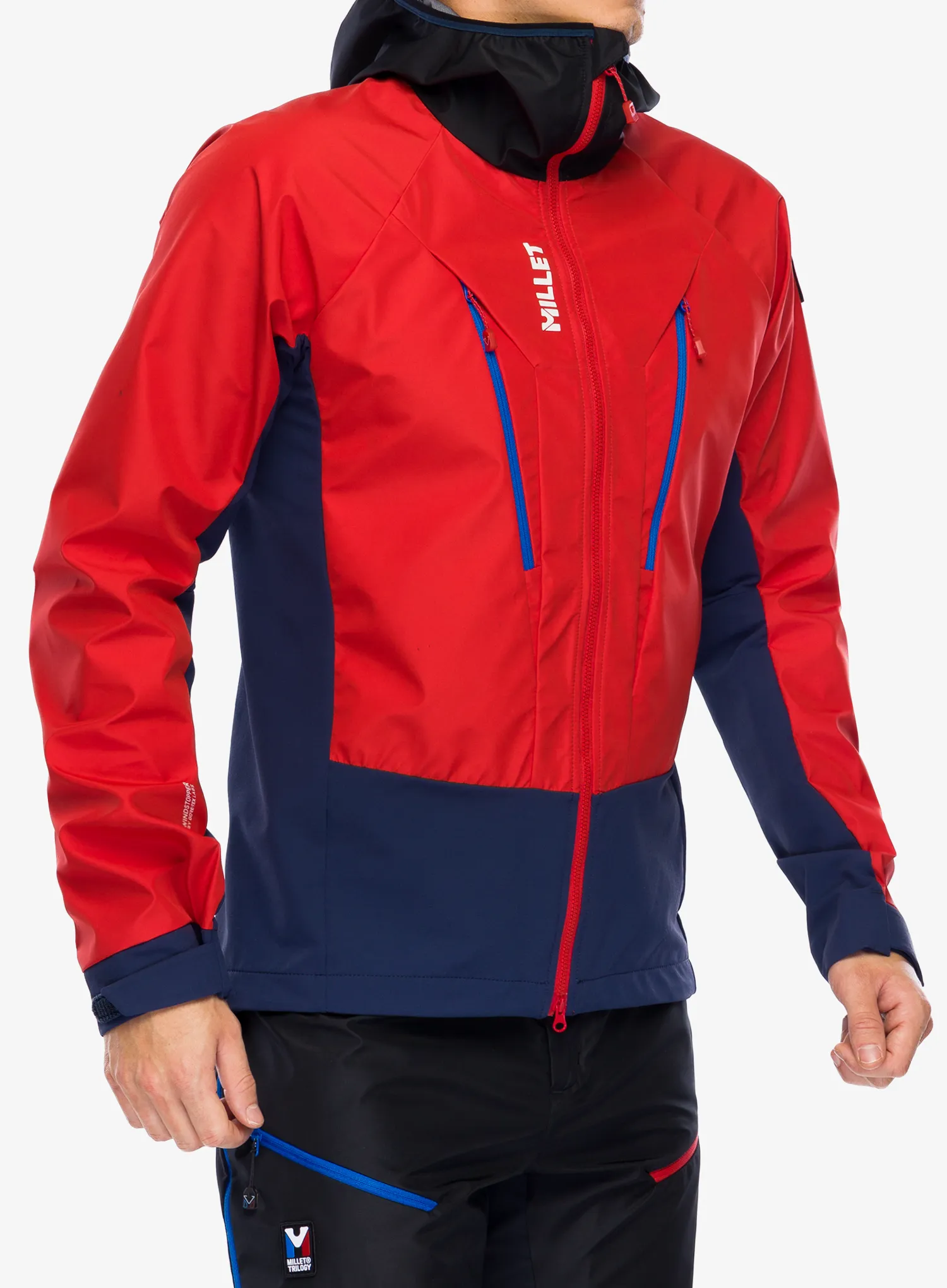 Softshell jakna Millet Trilogy V Icon INFINIUM Jacket - saphir/rouge