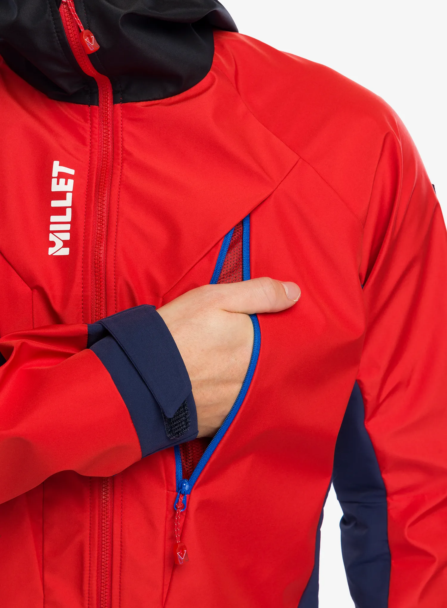 Softshell jakna Millet Trilogy V Icon INFINIUM Jacket - saphir/rouge