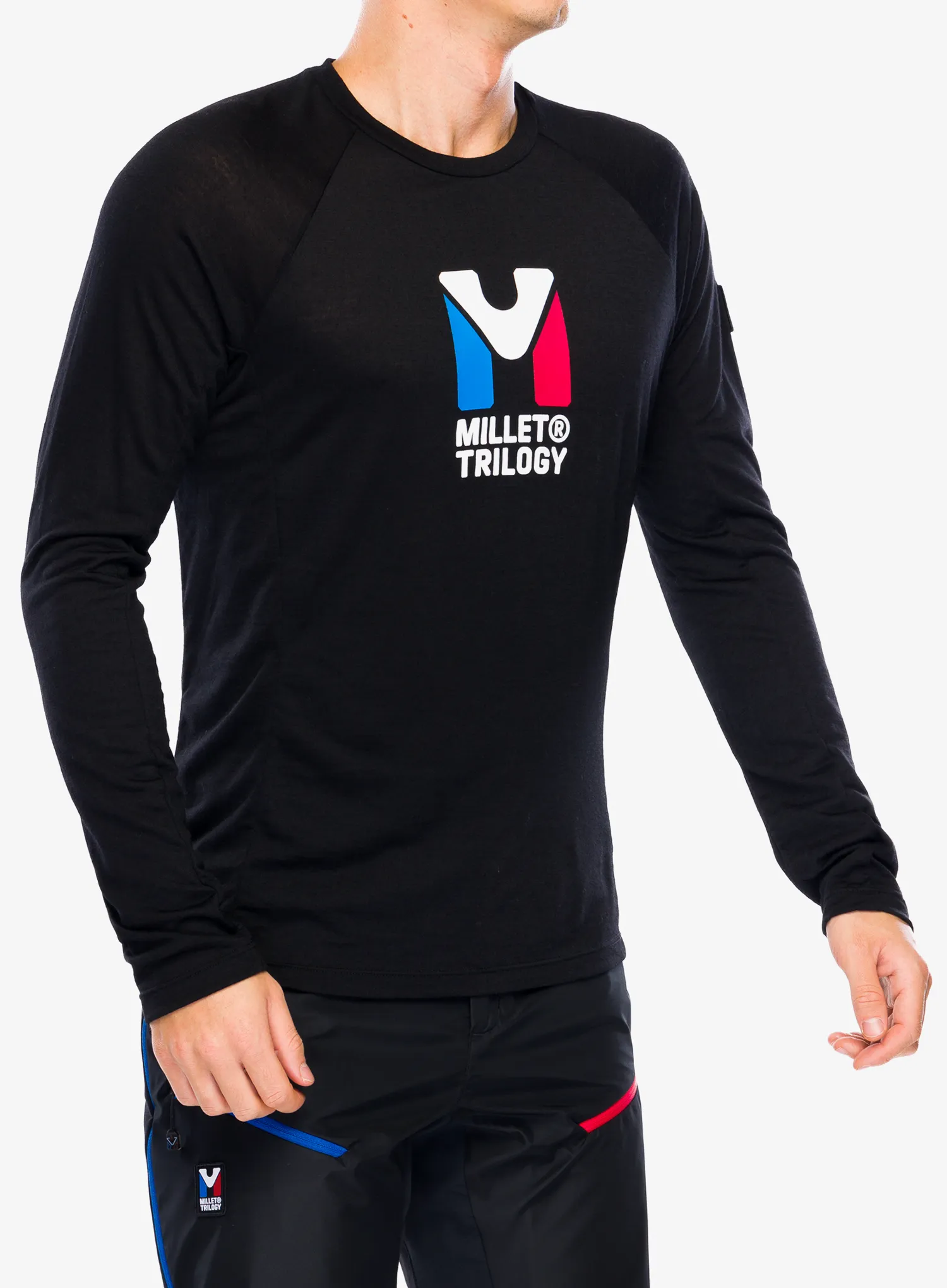 Majica dugih rukava Millet Trilogy Wool TS LS - black