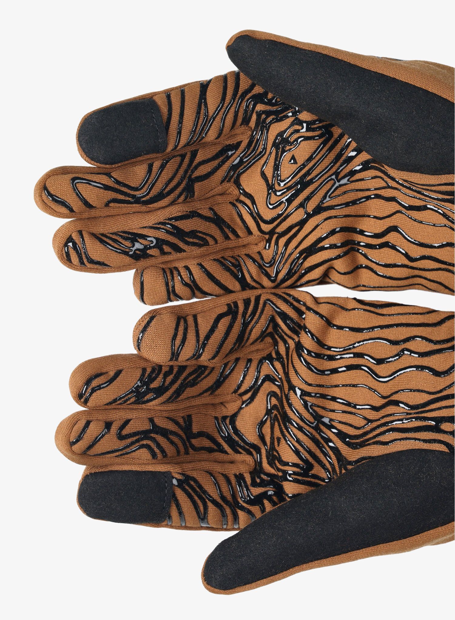 Rukavice s touchscreen funkcijom Mons Royale AMP Wool Fleece Glove - toffee