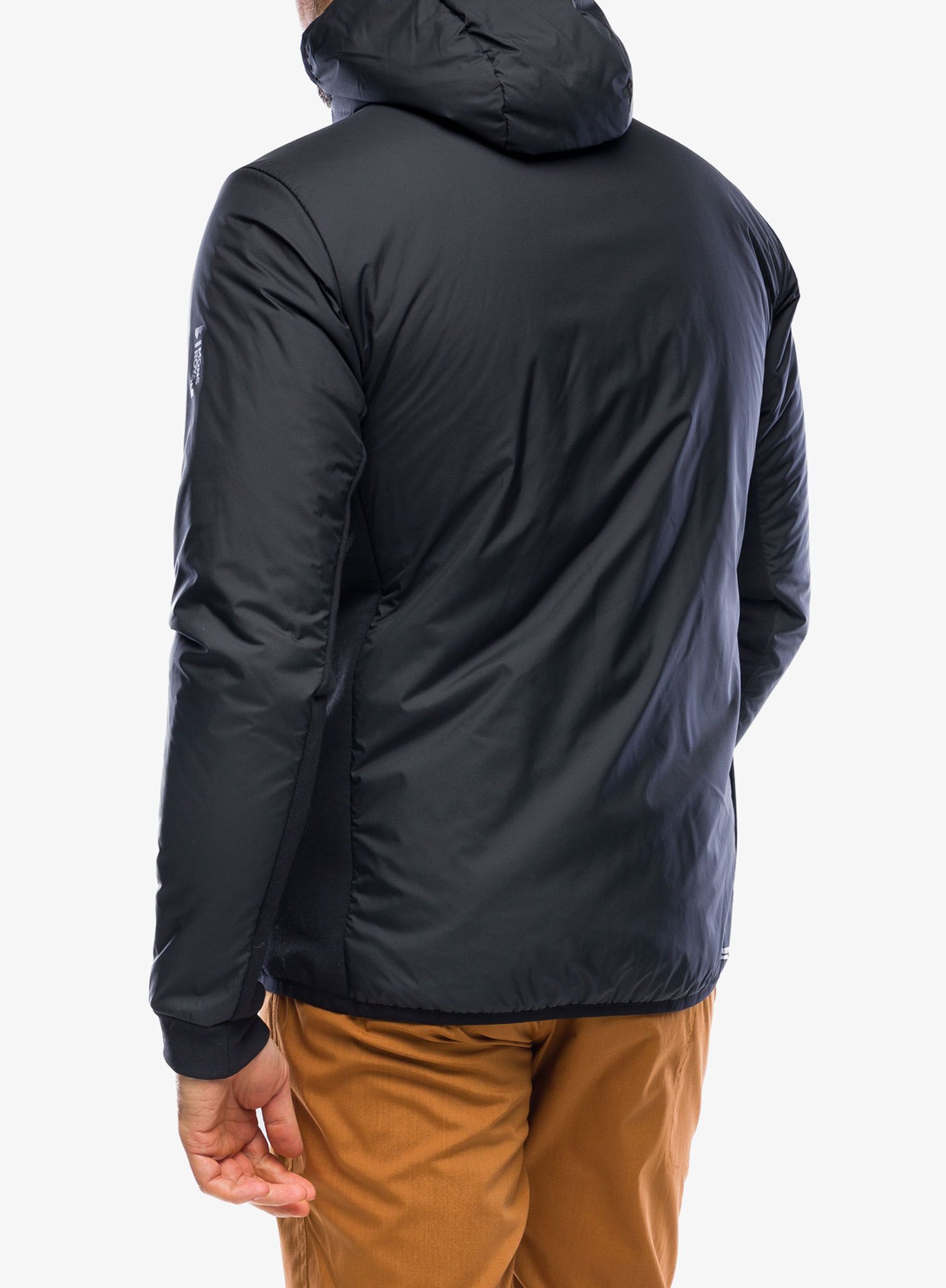 Jakna s postavom Mons Royale Arete Wool Insulation Hood - black