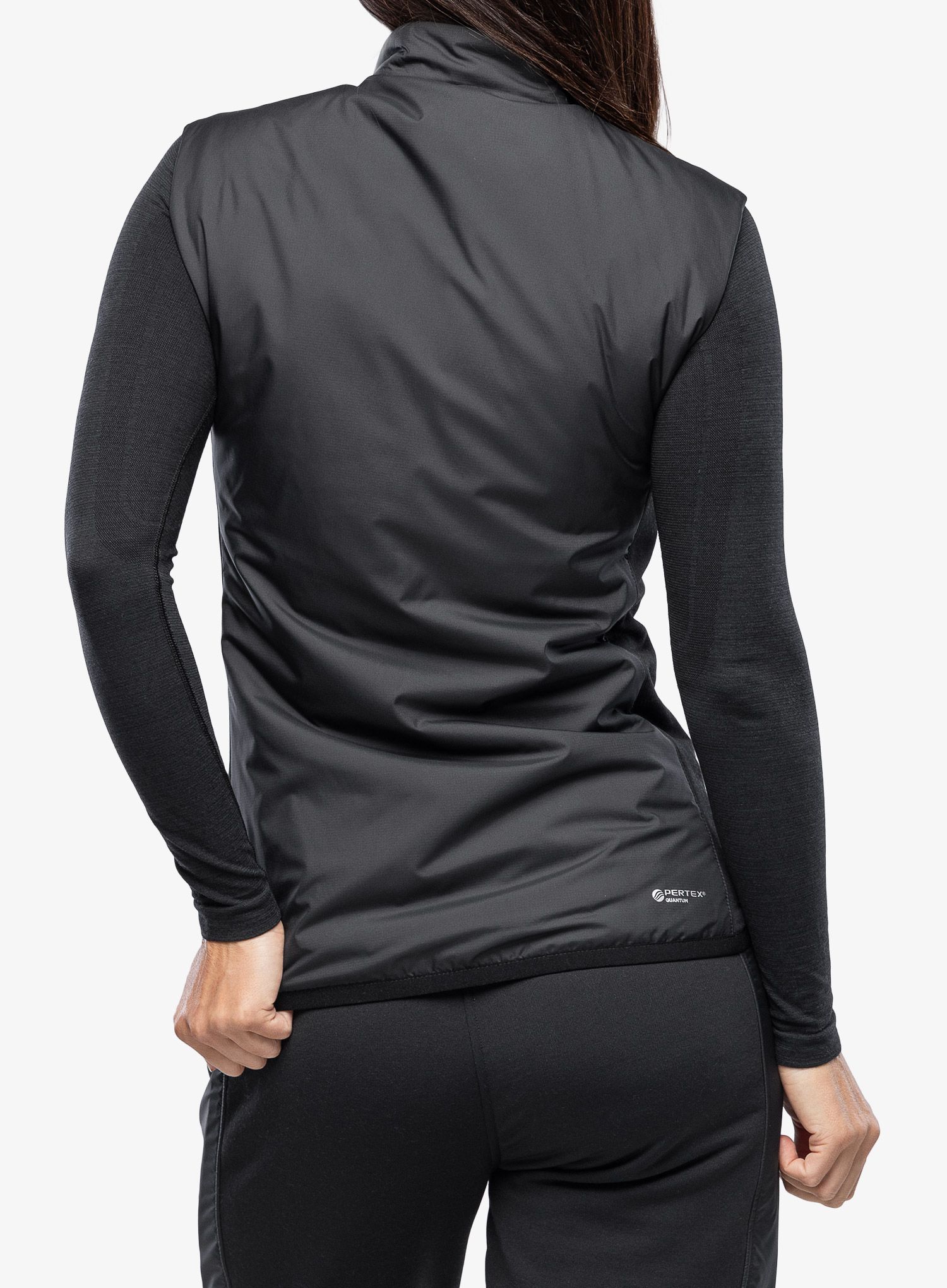 Ženski prsluk Mons Royale Arete Wool Insulation Vest - black