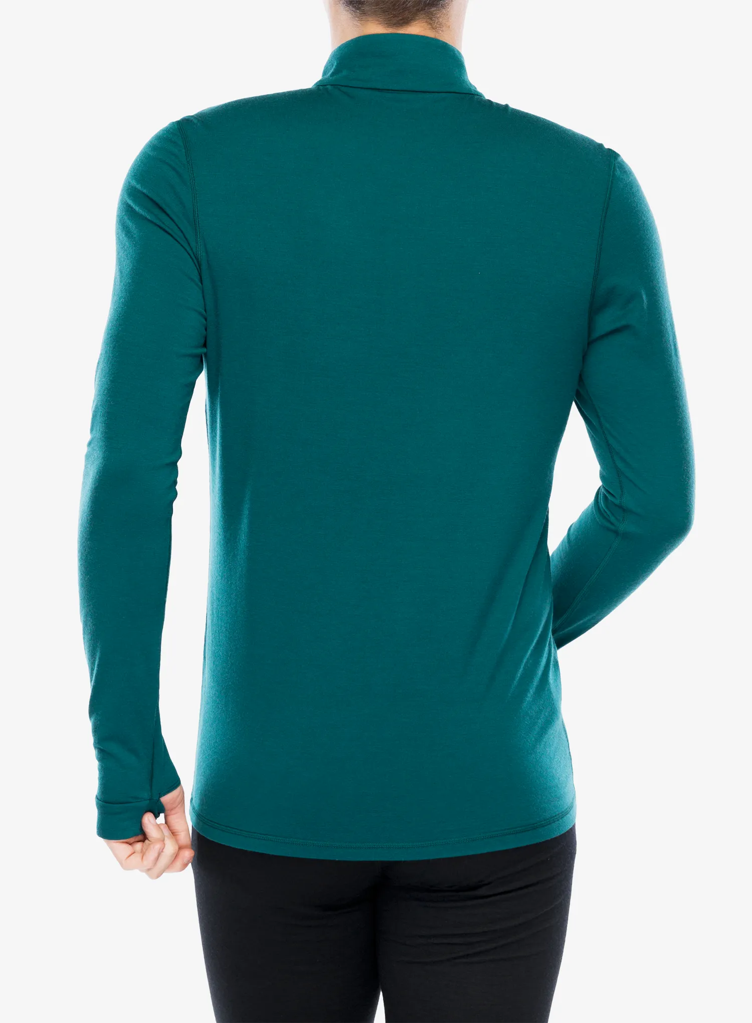 Termoaktivna dukserica Mons Royale Cascade 1/4 Zip - evergreen