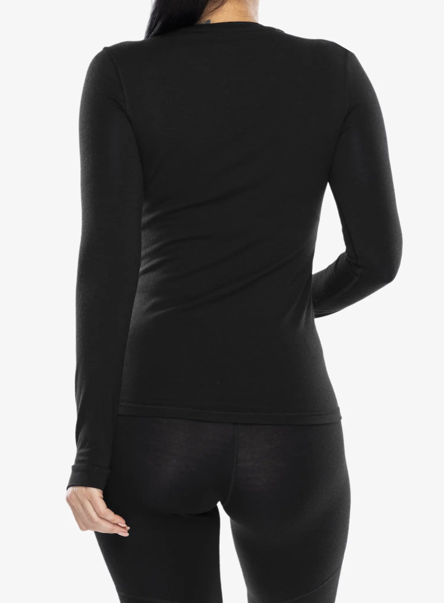 Ženska dukserica Mons Royale Cascade Merino Flex 200 LS - black