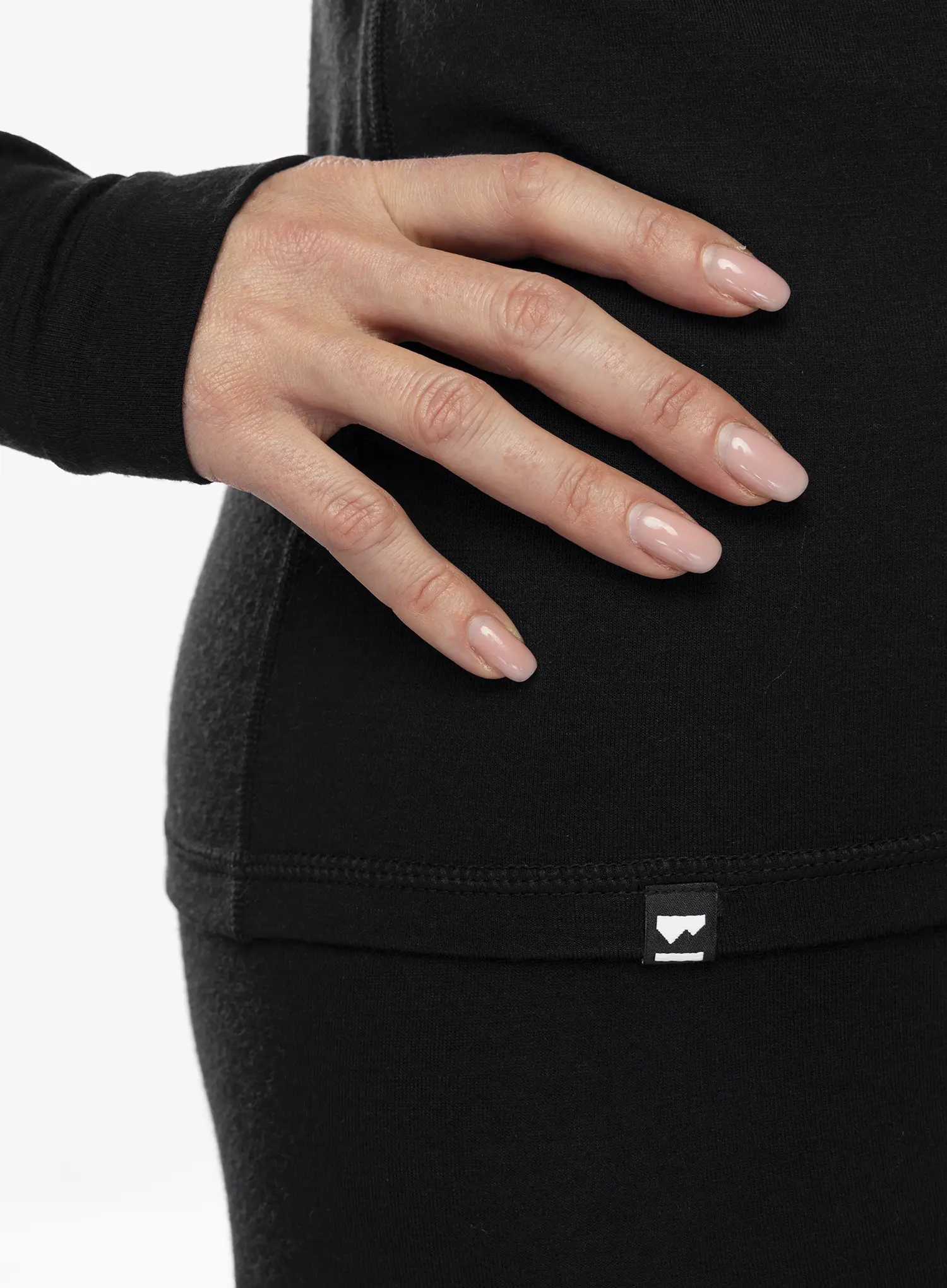 Ženska dukserica Mons Royale Cascade Merino Flex 200 LS - black