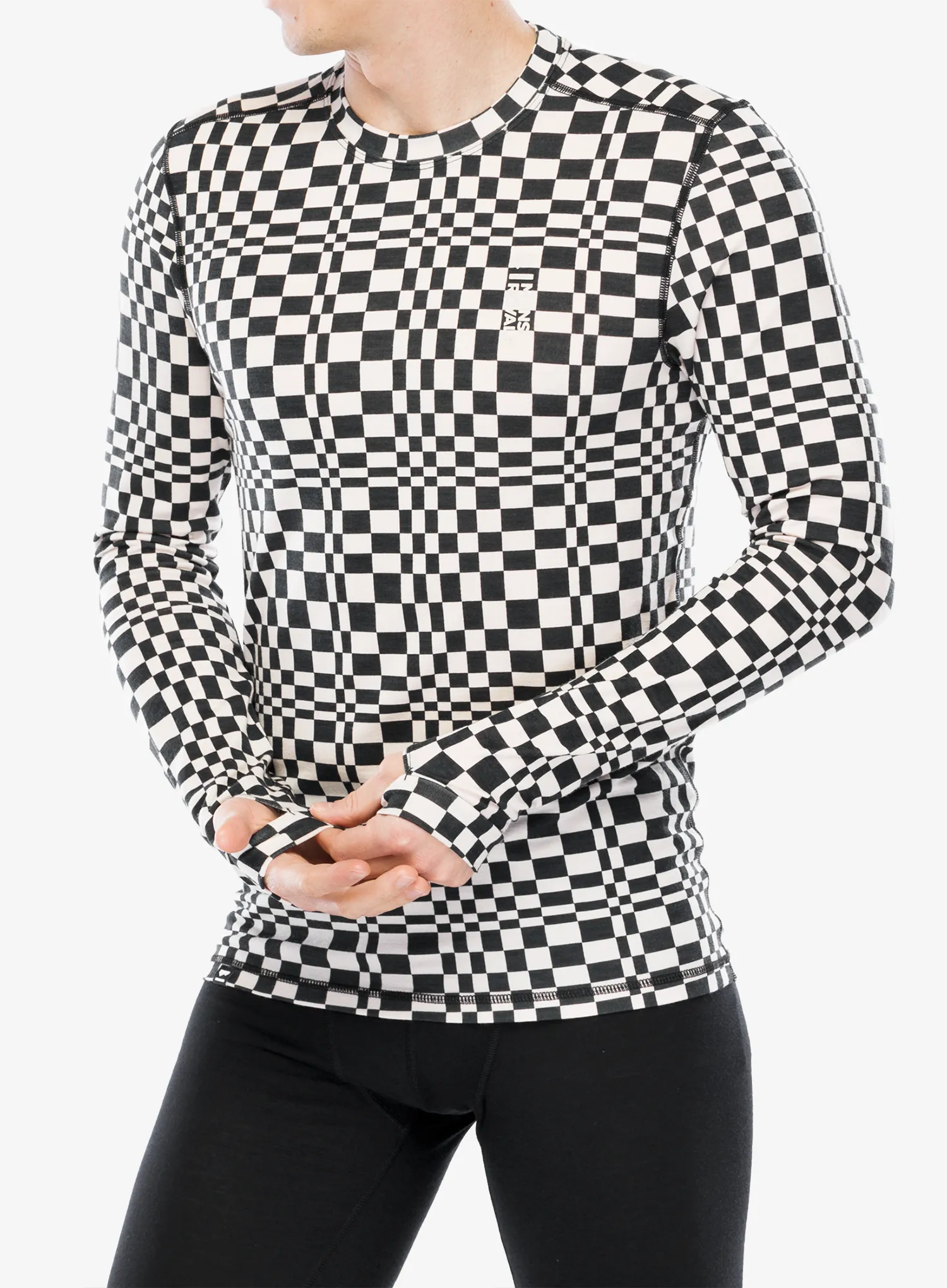 Termoaktivna dukserica Mons Royale Cascade Merino Flex 200 LS - checkers