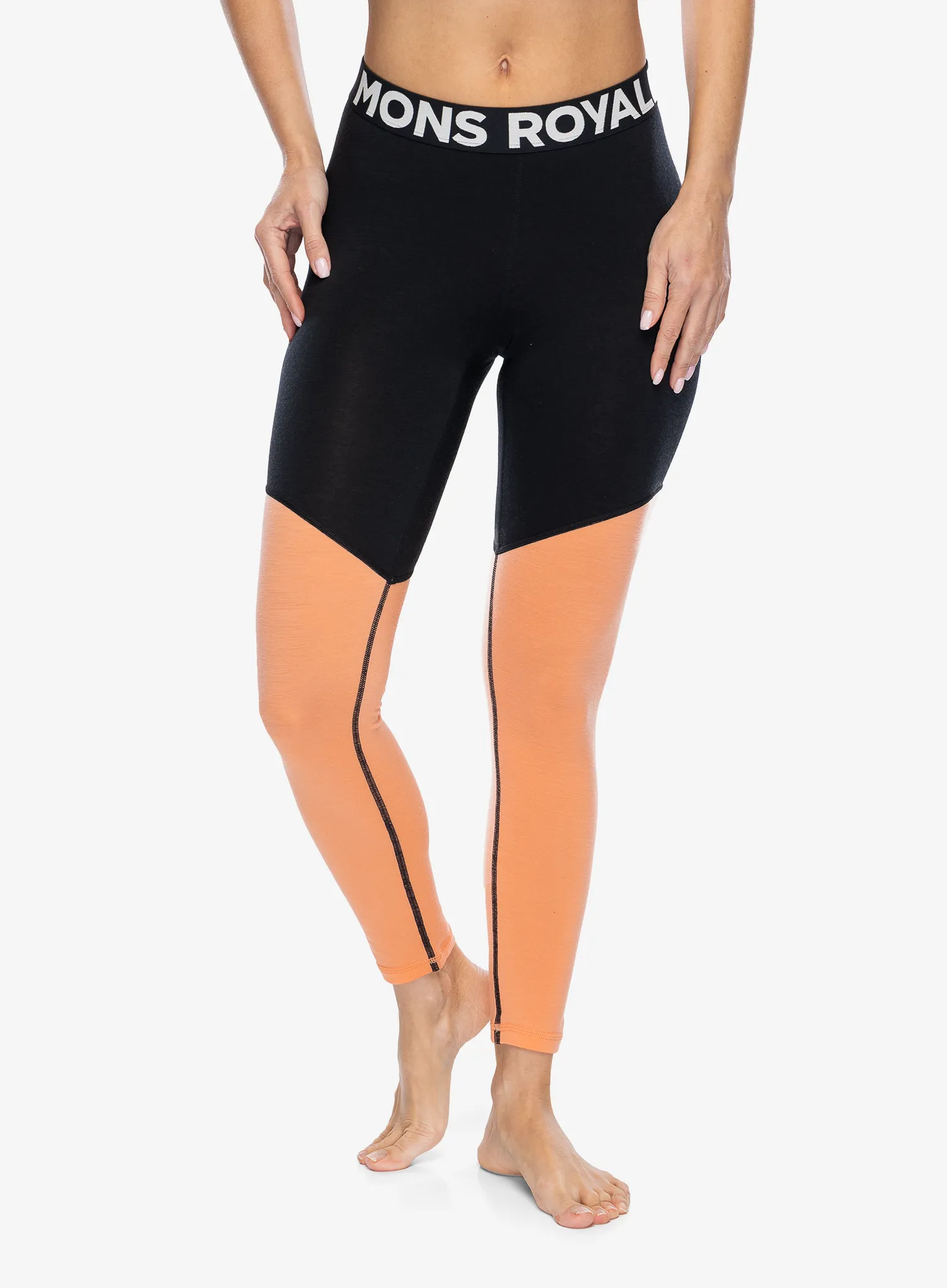 Ženske tajice Mons Royale Cascade Merino Flex 200 Legging - punch