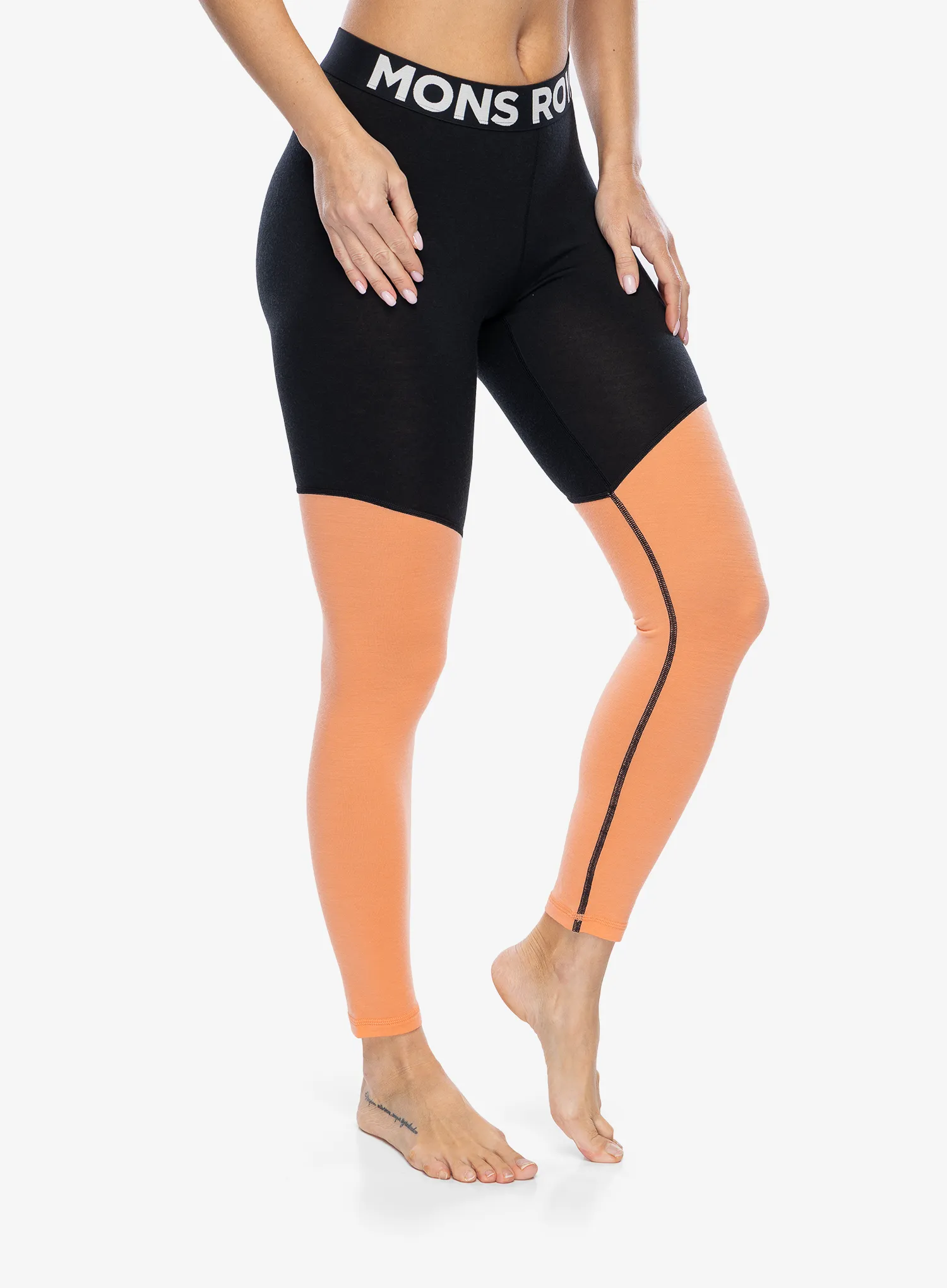 Ženske tajice Mons Royale Cascade Merino Flex 200 Legging - punch