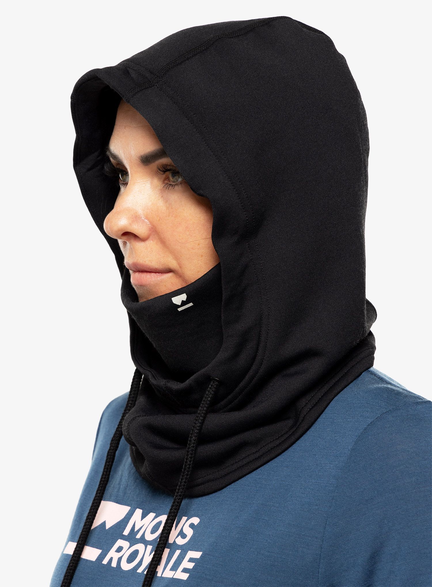 Balaklava Mons Royale Decade Merino Fleece Hood - black
