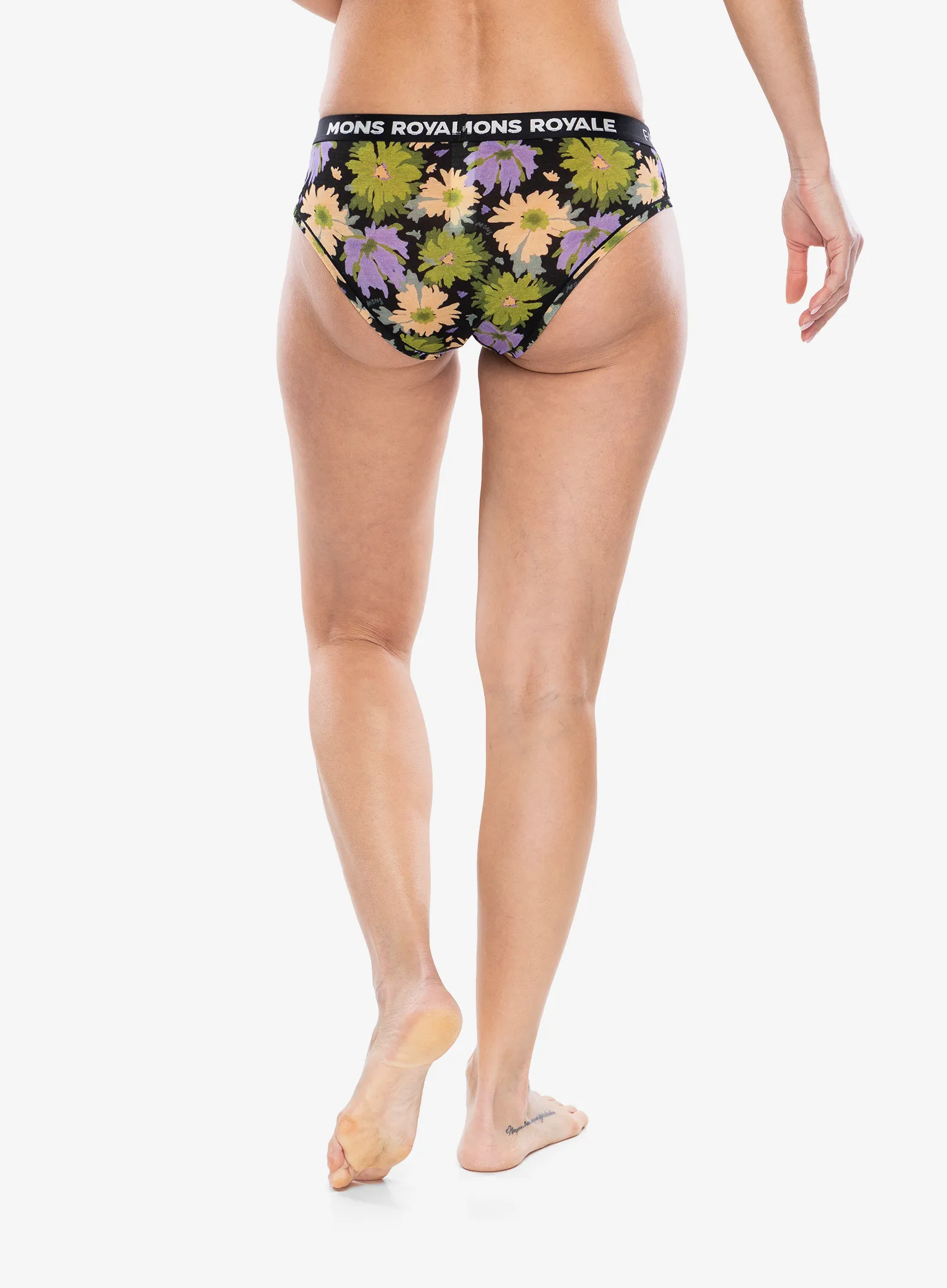 Ženske termoaktivne gaćice Mons Royale FOLO Brief - alpine bloom