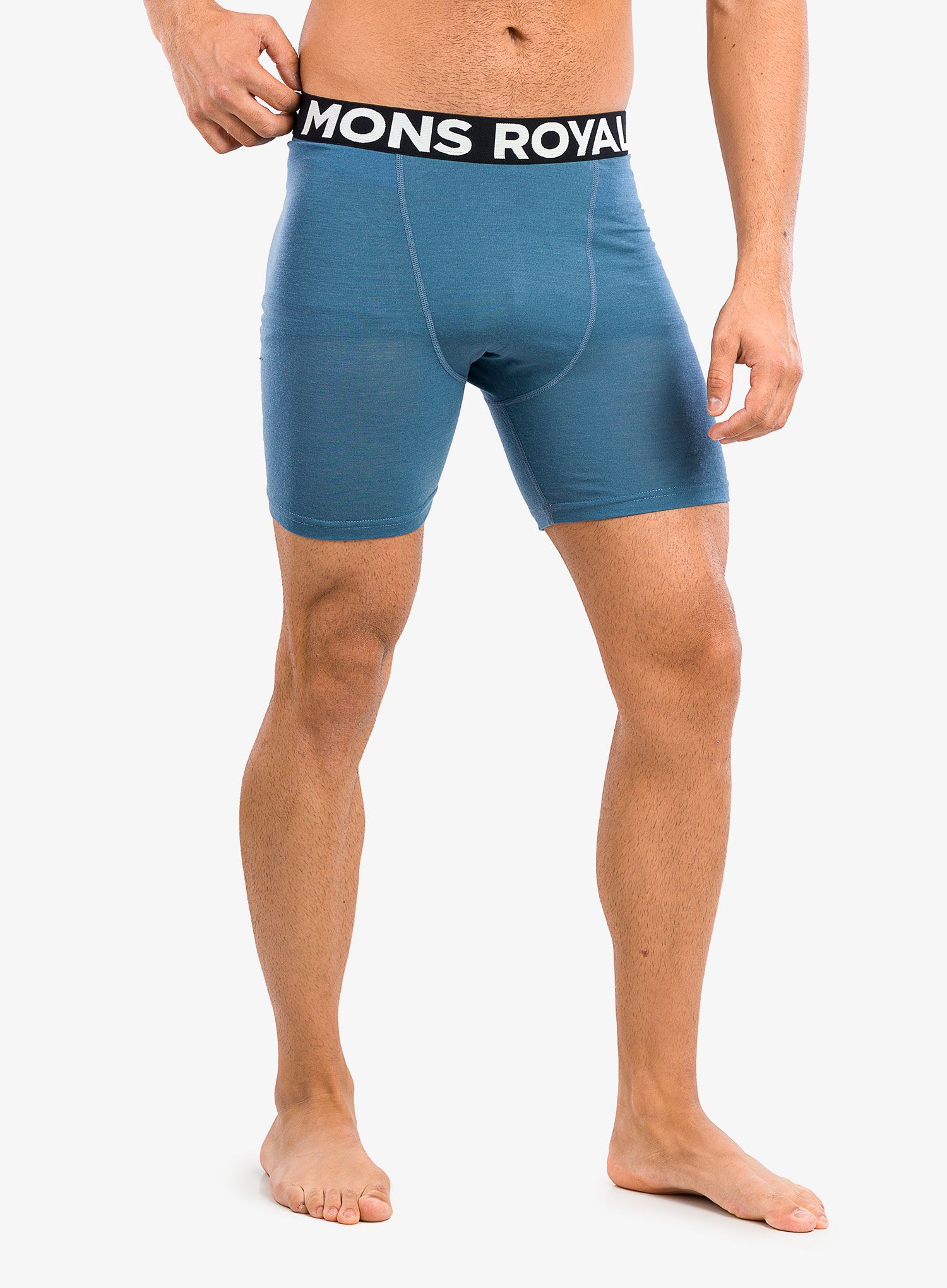 Termoaktivne bokserice Mons Royale Hold 'em Boxer - blue slate