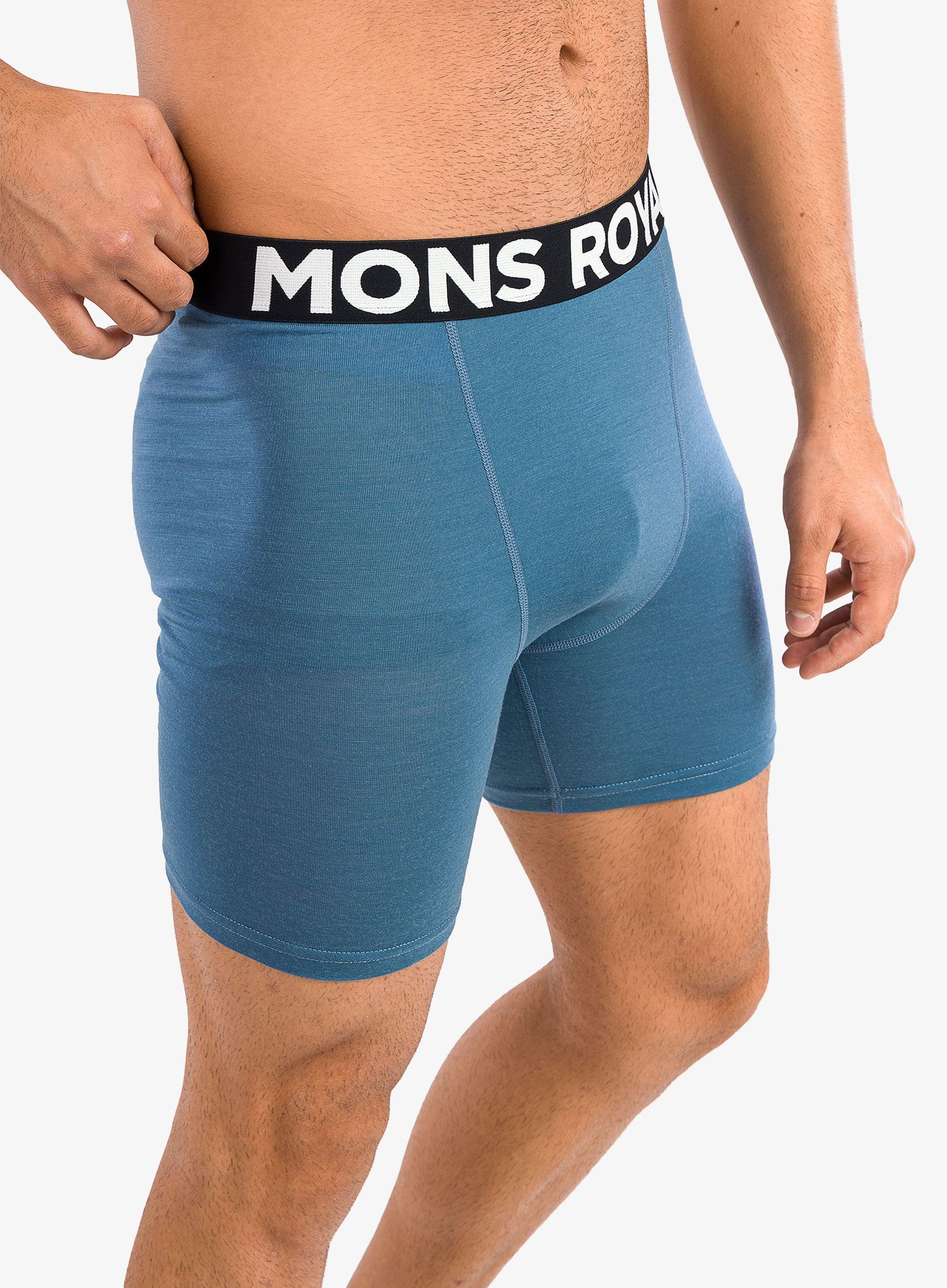 Termoaktivne bokserice Mons Royale Hold 'em Boxer - blue slate