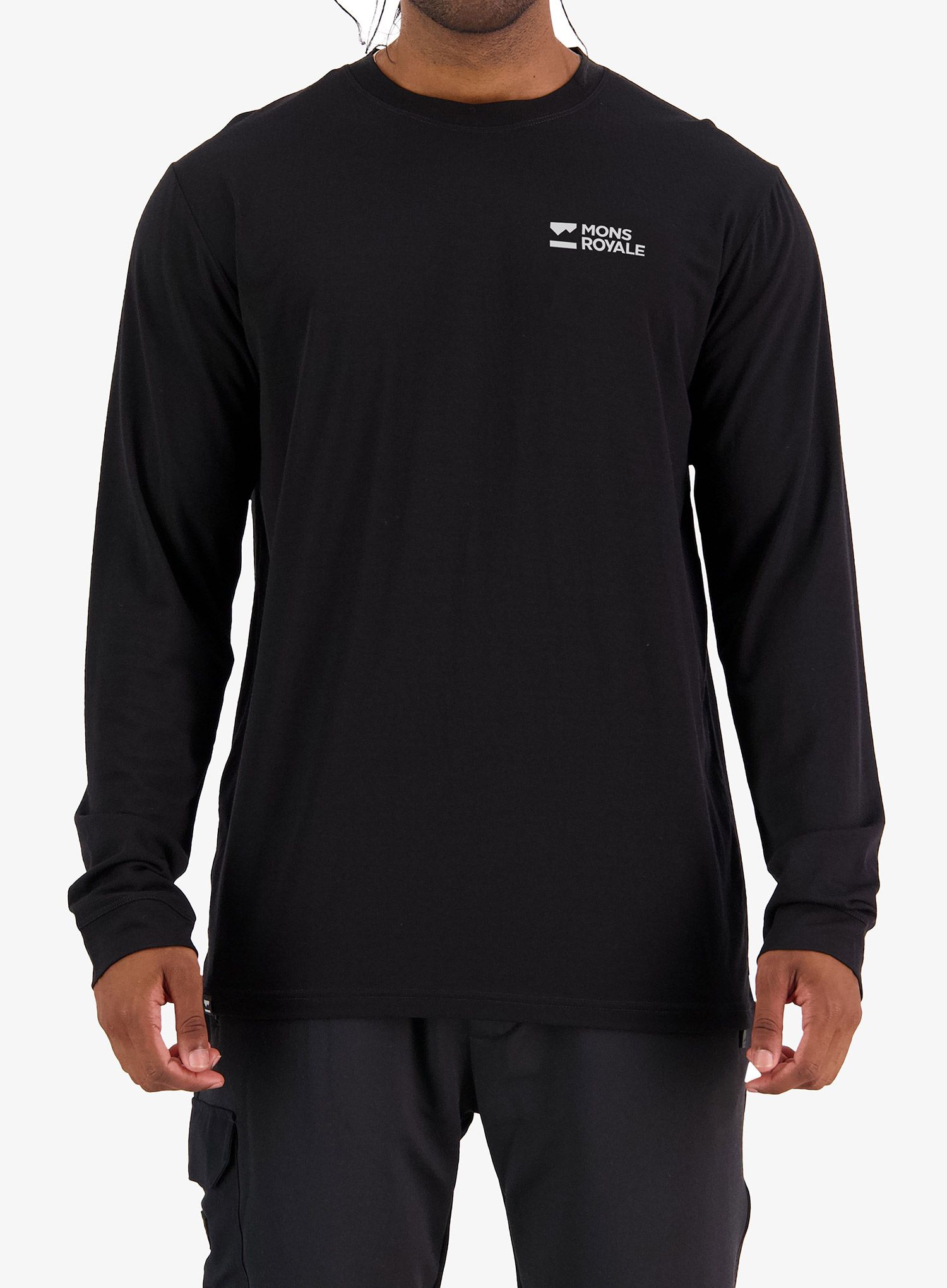 Majica dugih rukava Mons Royale Icon LS - black