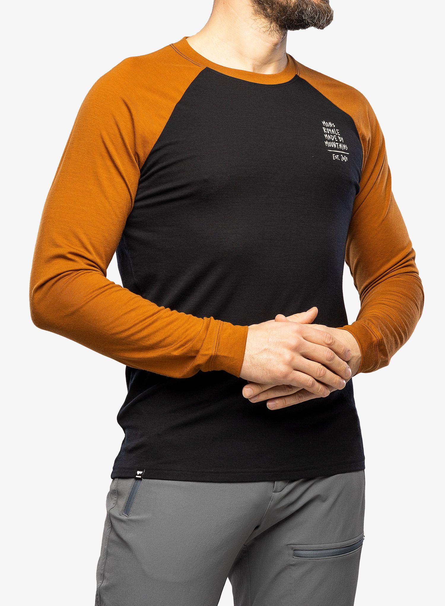 Biciklistička dukserica Mons Royale Icon Raglan - black/copper