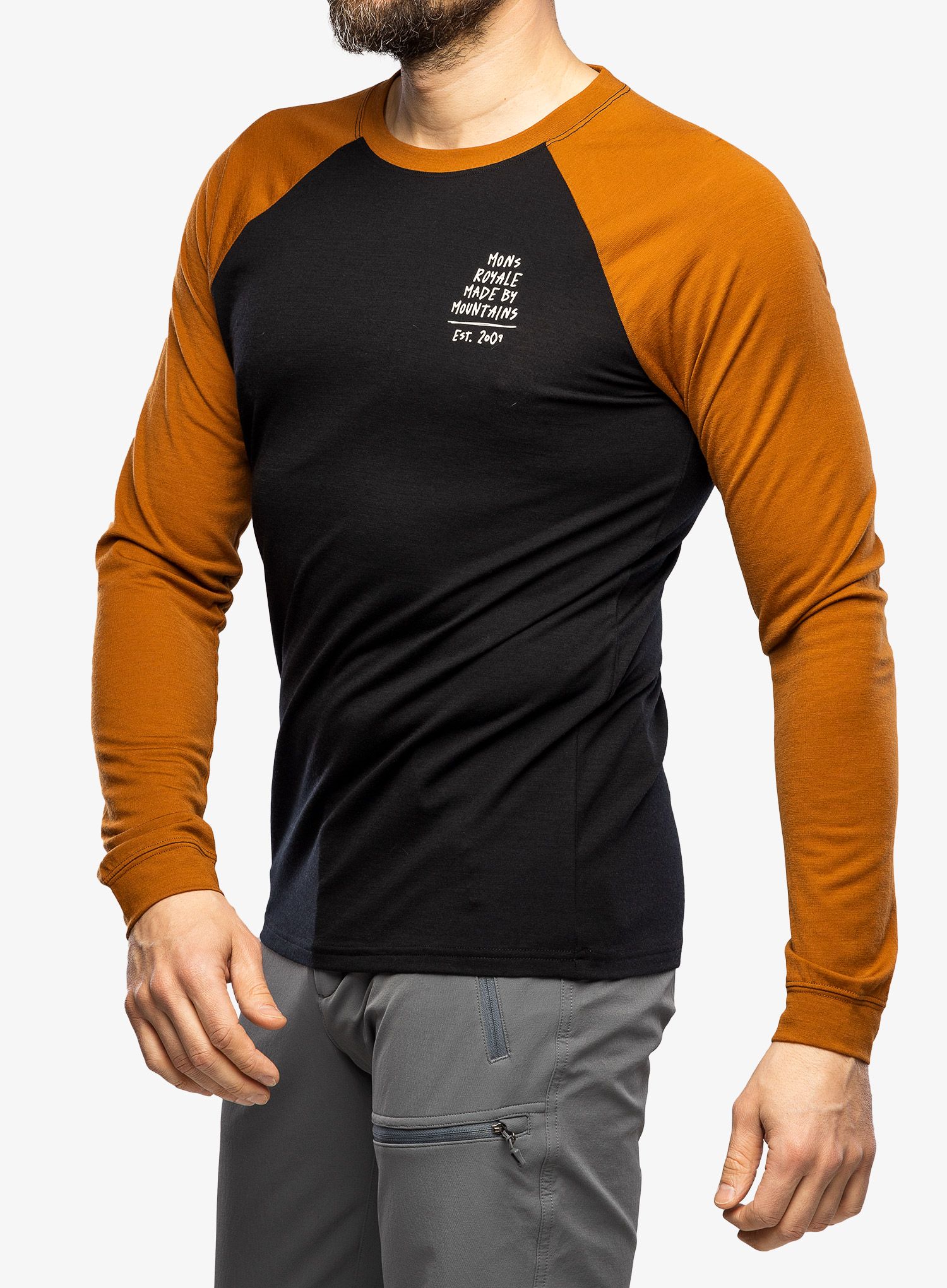 Biciklistička dukserica Mons Royale Icon Raglan - black/copper