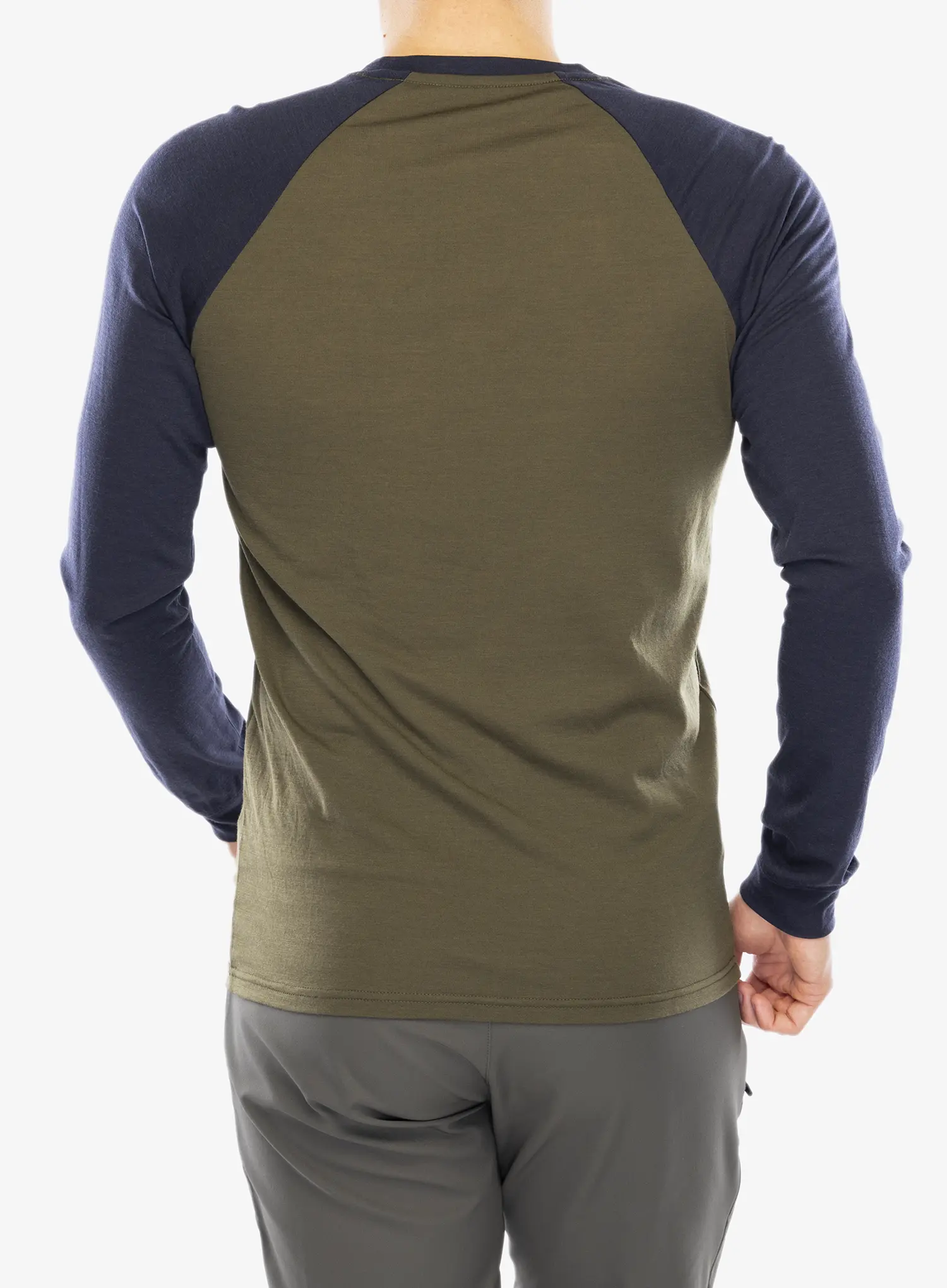 Majica dugih rukava Mons Royale Icon Raglan - dark olive/9 iron