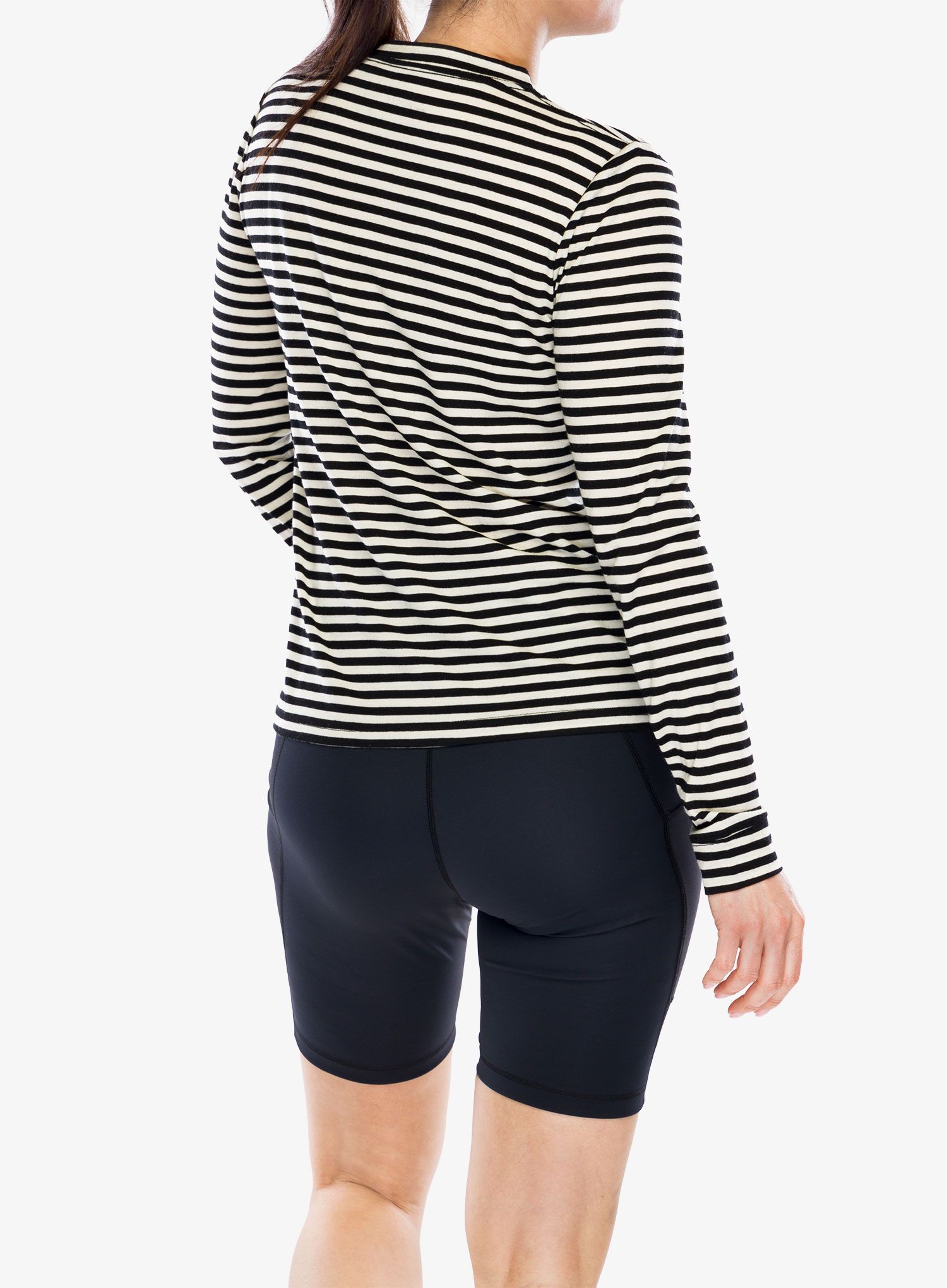 Ženska dukserica Mons Royale Icon Relaxed LS - MR stripe