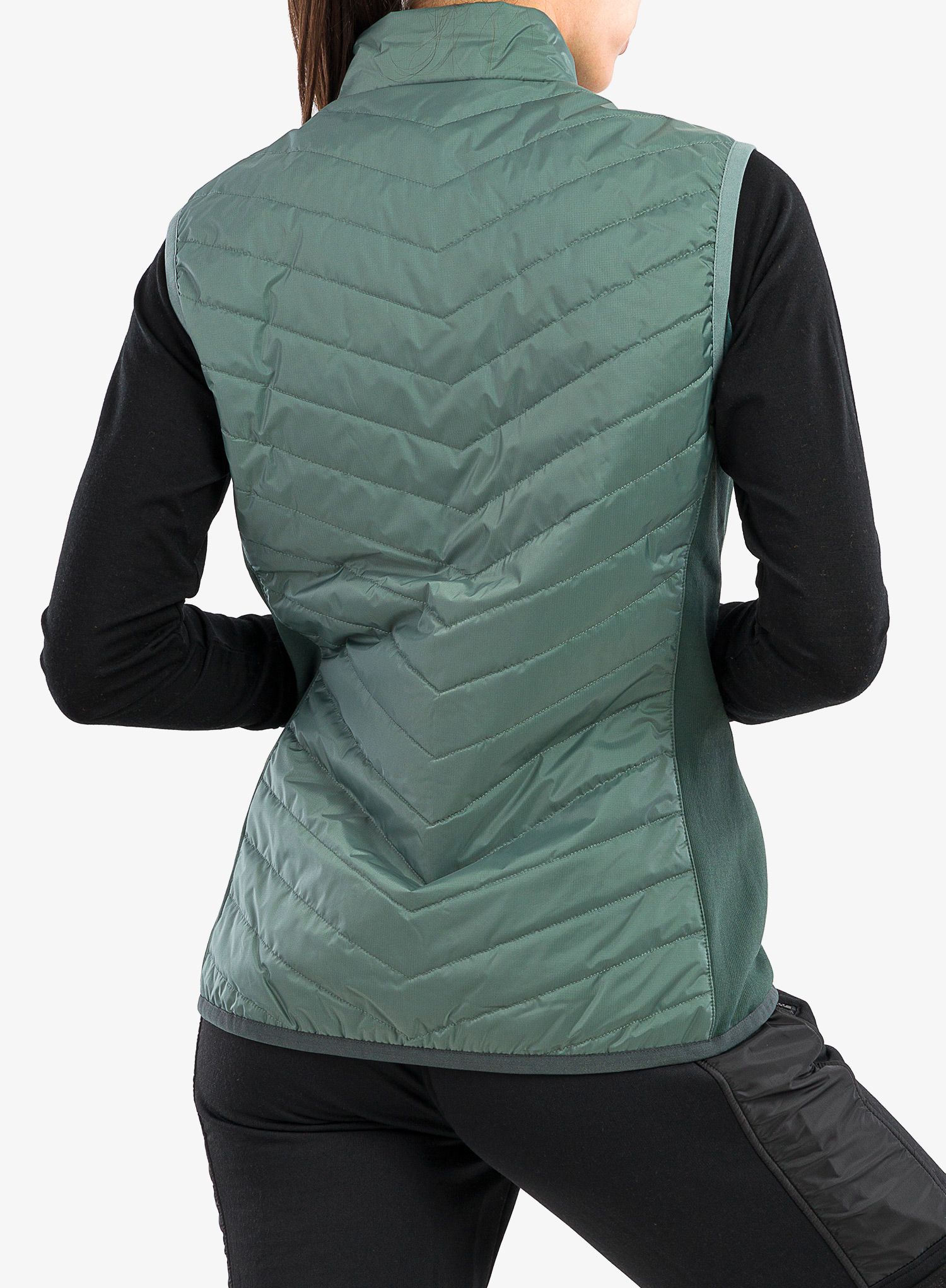 Ženski prsluk Mons Royale Neve Vest - sage/burnt sage