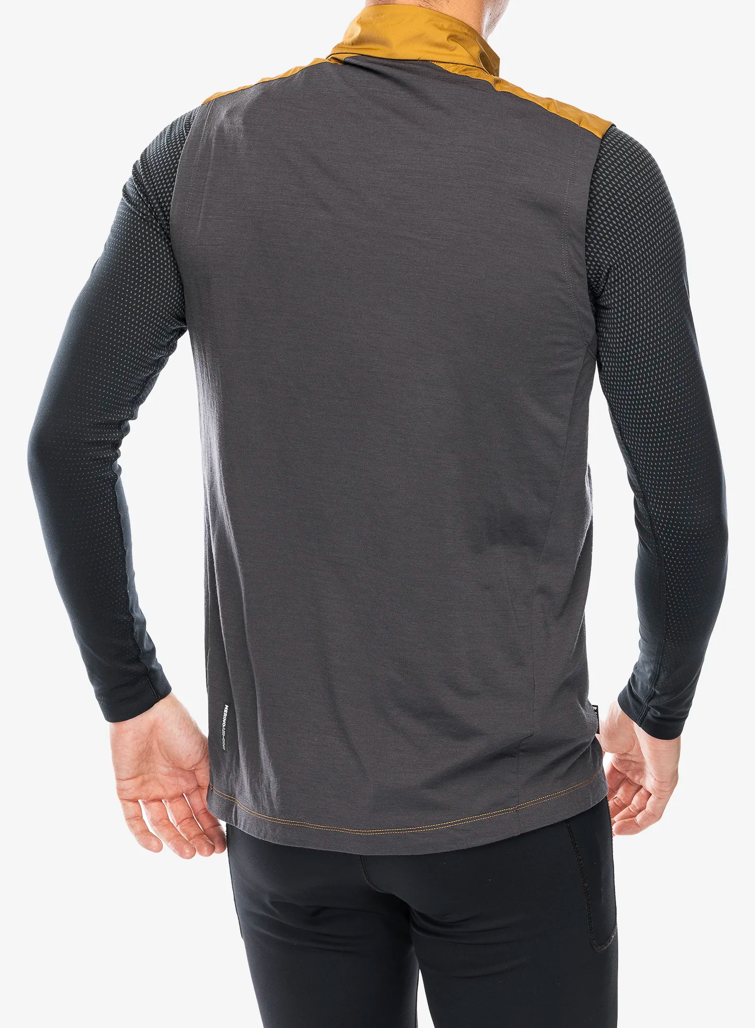 Biciklistički prsluk Mons Royale Redwood Wind Vest - shale/cumin