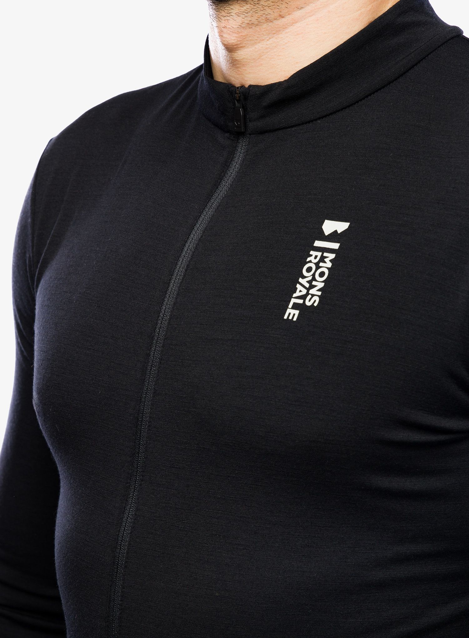 Biciklistička dukserica Mons Royale Roam Cargo Merino Shift Full Zip LS - black