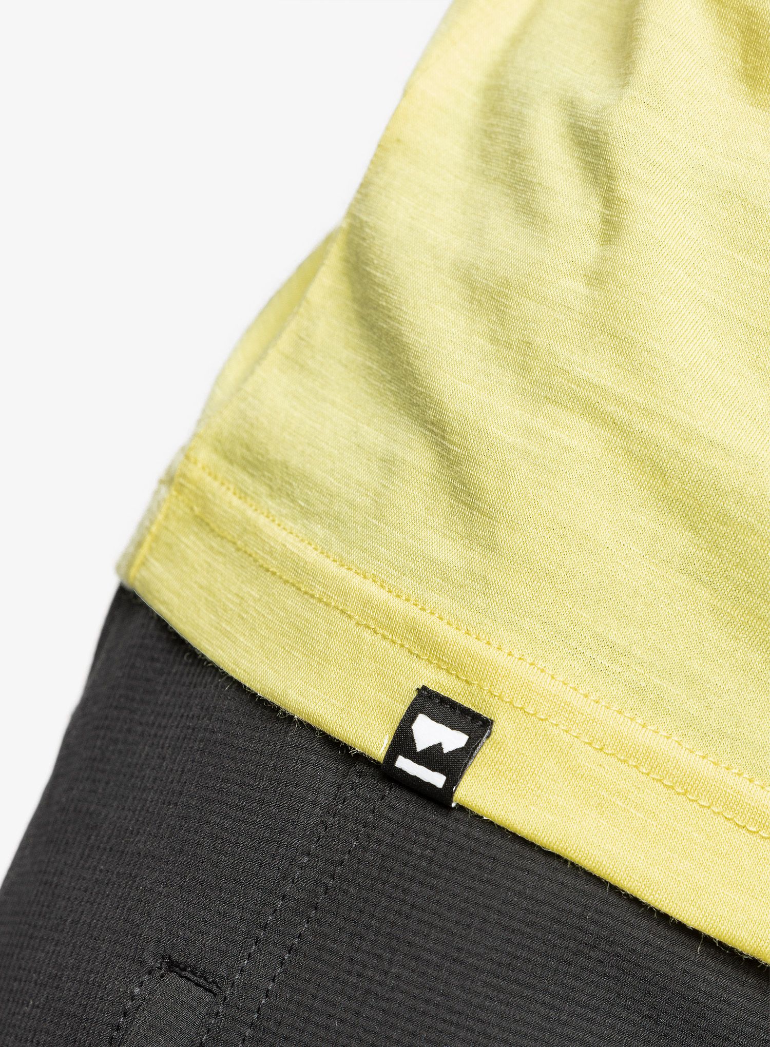 Ženska majica Mons Royale Tarn Merino Shift Raglan 3/4 - black/limelight