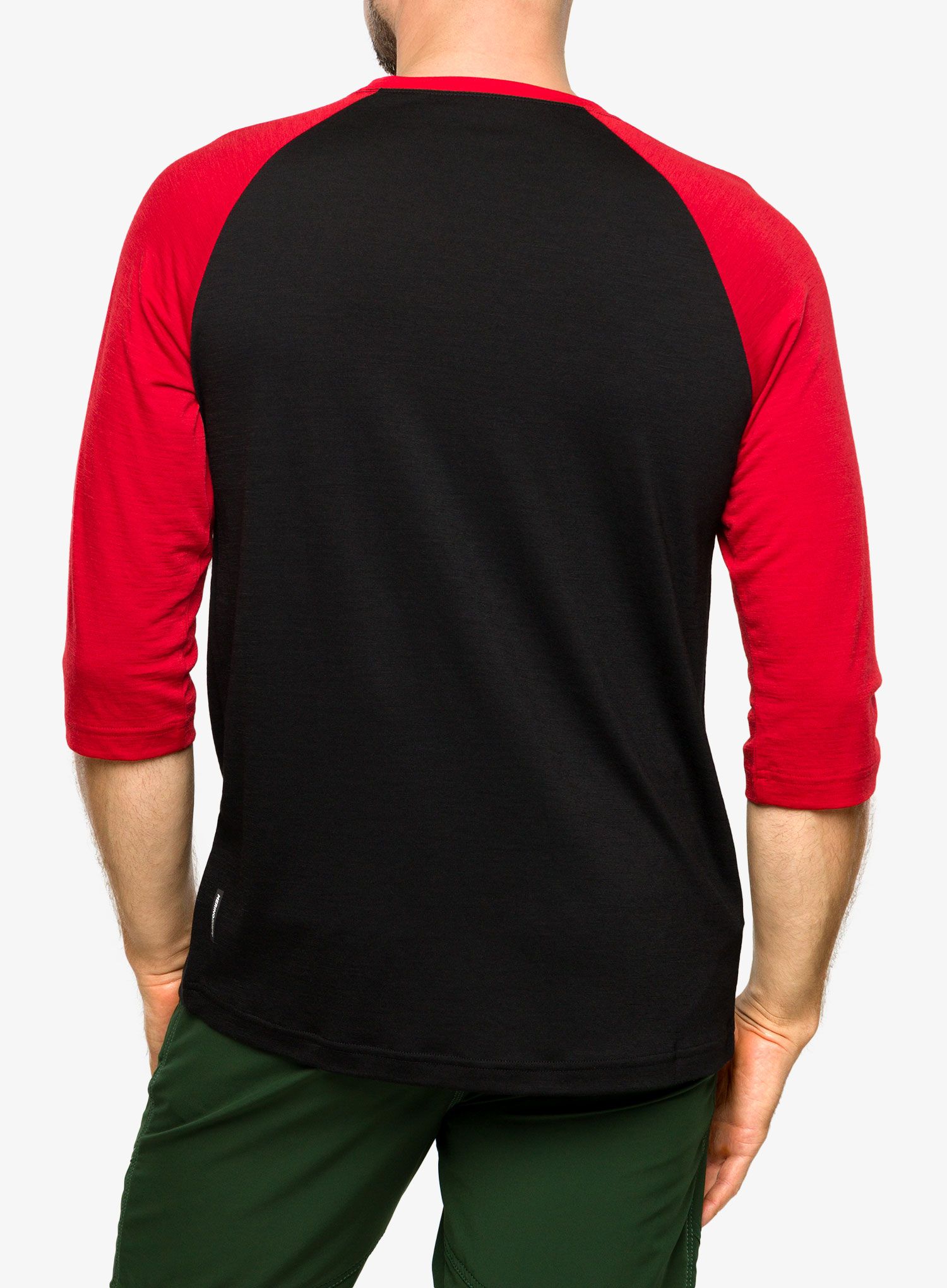 Biciklistička majica Mons Royale Tarn Merino Shift Raglan 3/4 - retro red/black