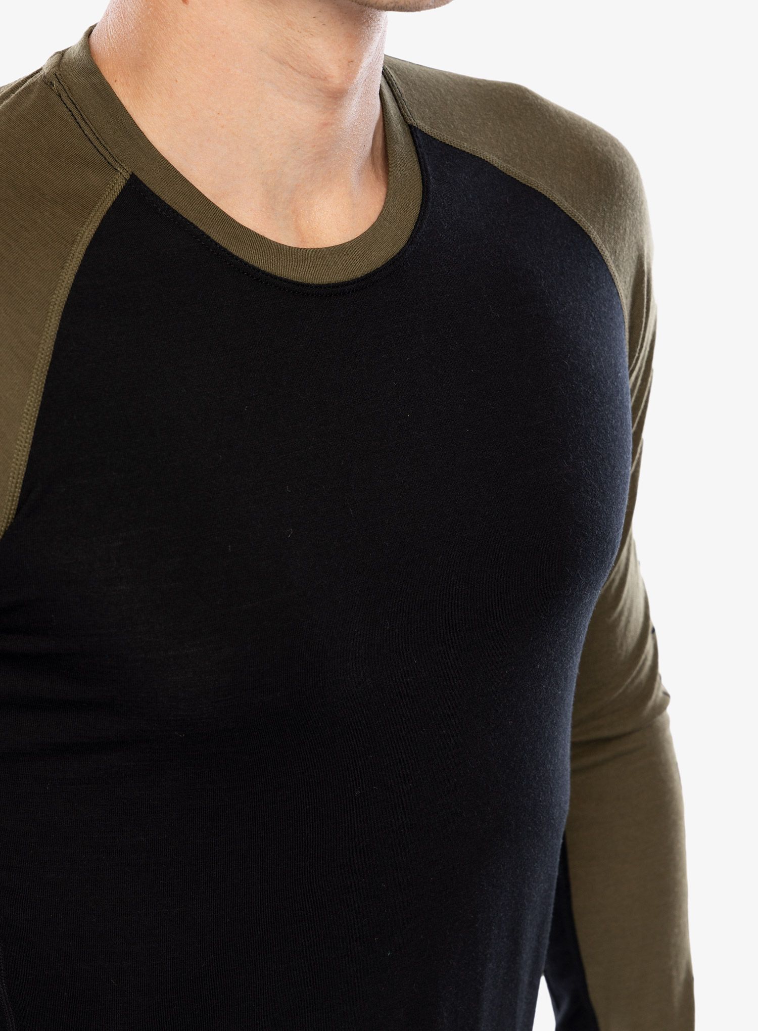 Termoaktivna dukserica Mons Royale Temple Tech LS - dark olive/black