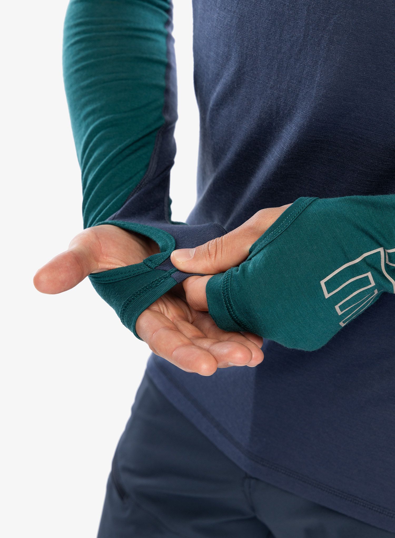 Termoaktivna dukserica Mons Royale Temple Tech LS - evergreen/midnight