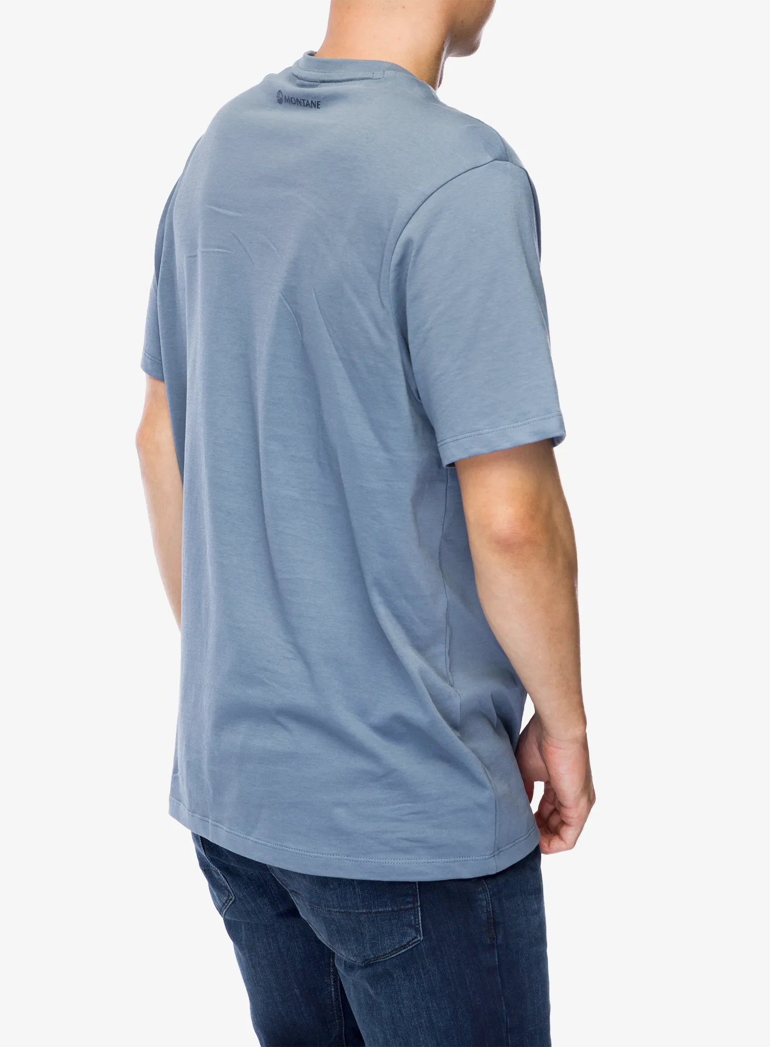 Majica s tiskom Montane Abstract Mountain T-Shirt - stone blue
