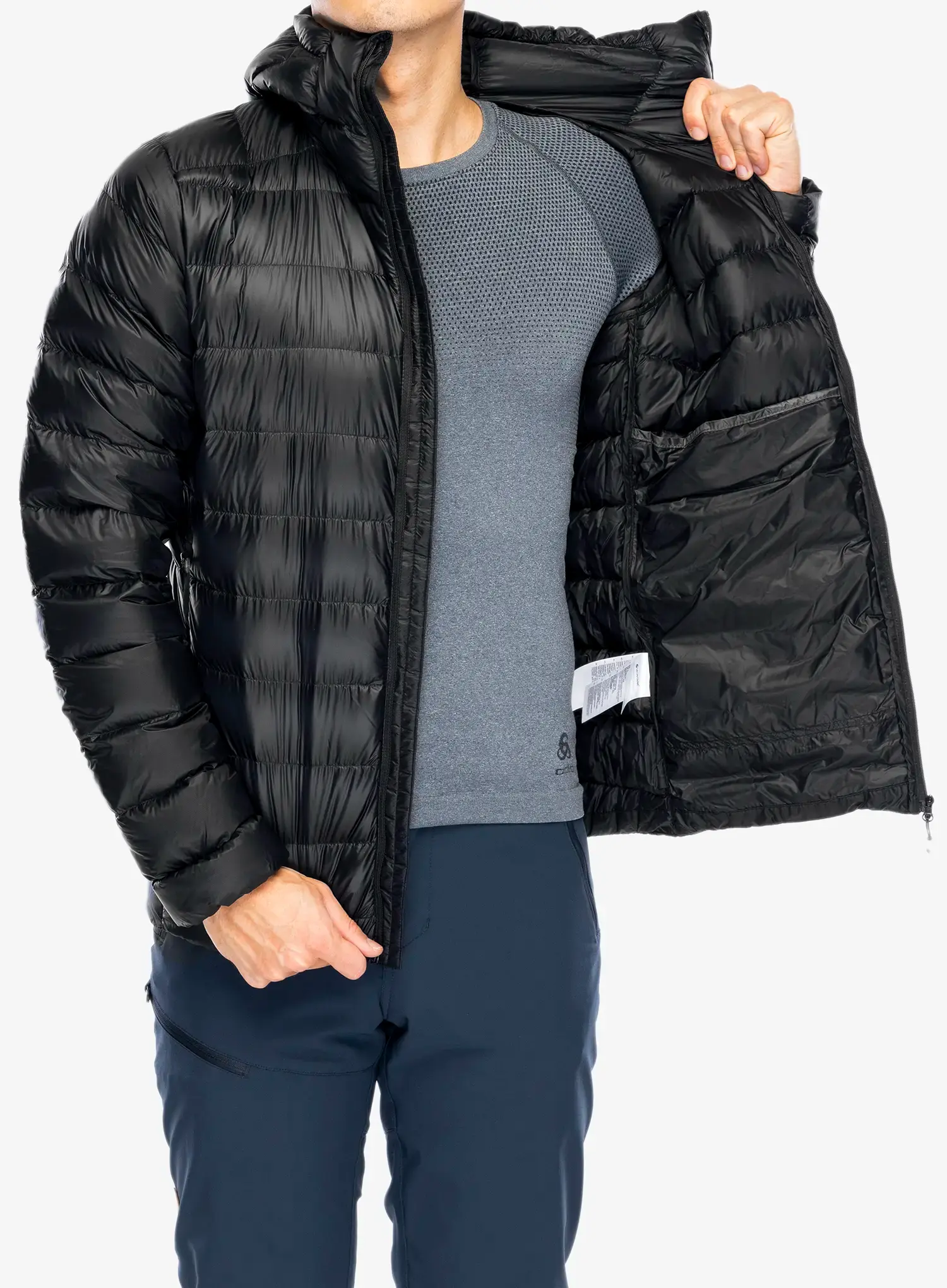 Pernata jakna Montane Alpine 850 Lite Hoodie - black