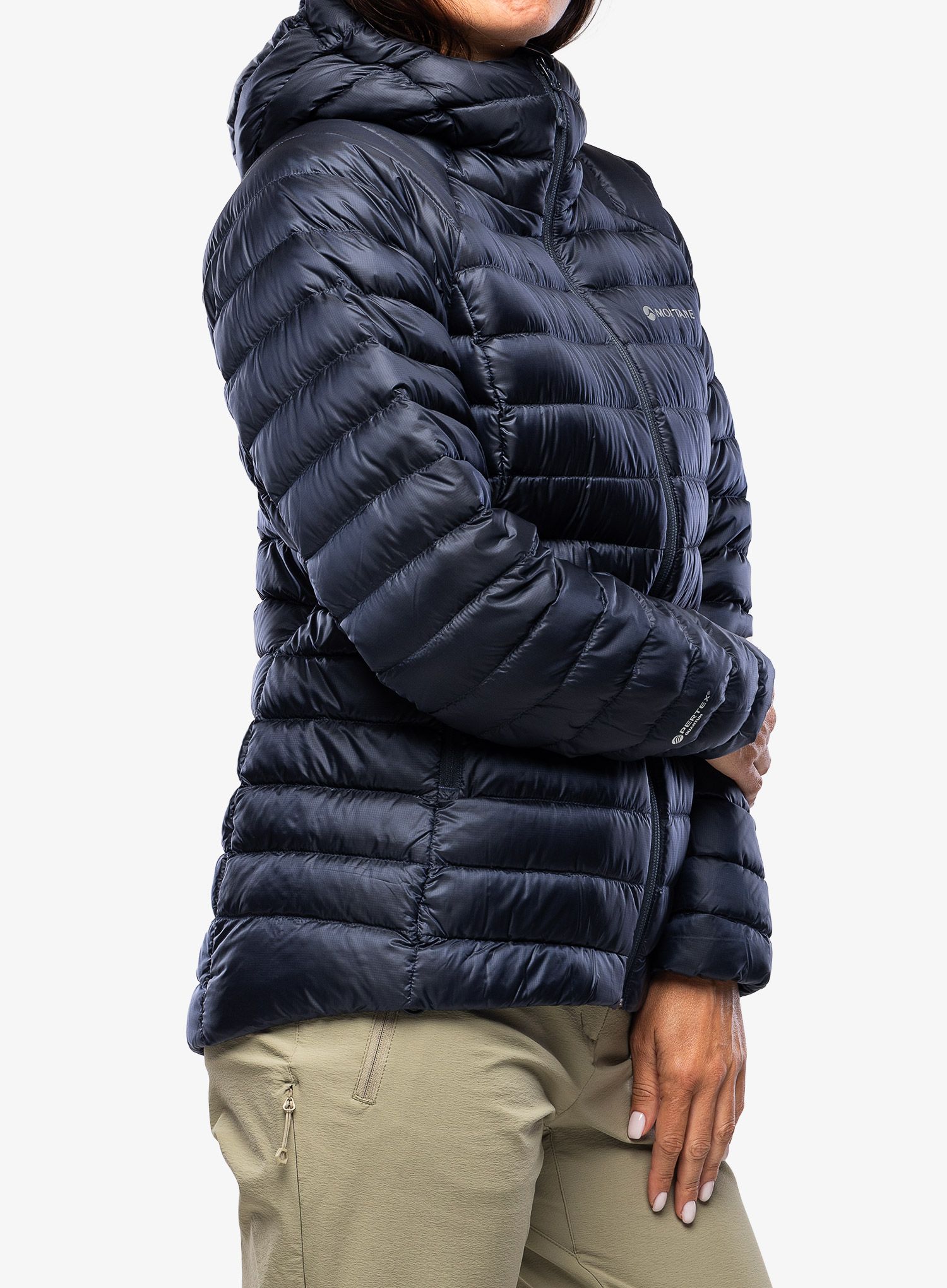 Ženska perjana jakna Montane Anti-Freeze Hoodie - eclipse blue