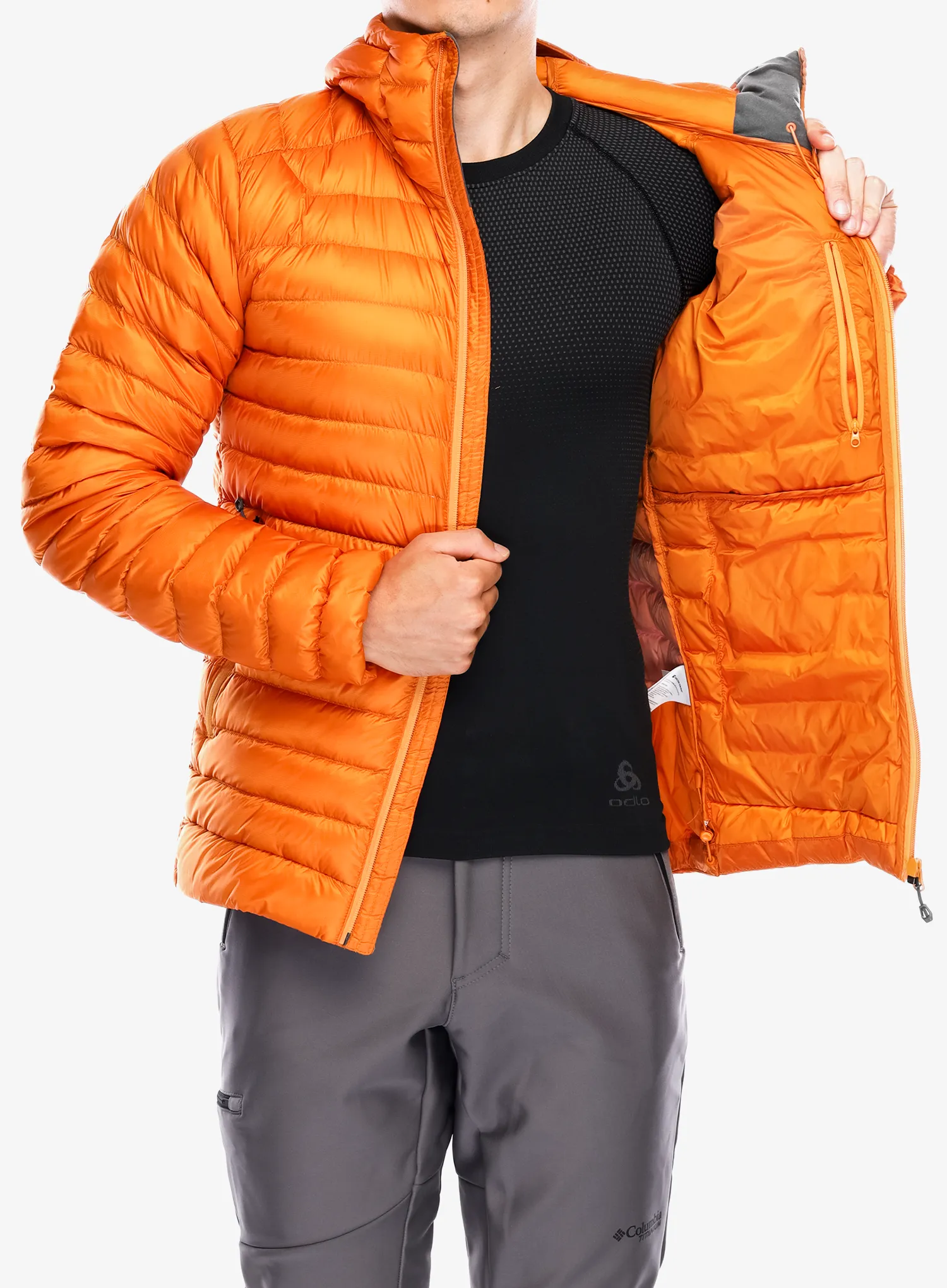 Pernata jakna Montane Anti-Freeze Hoodie - flame orange