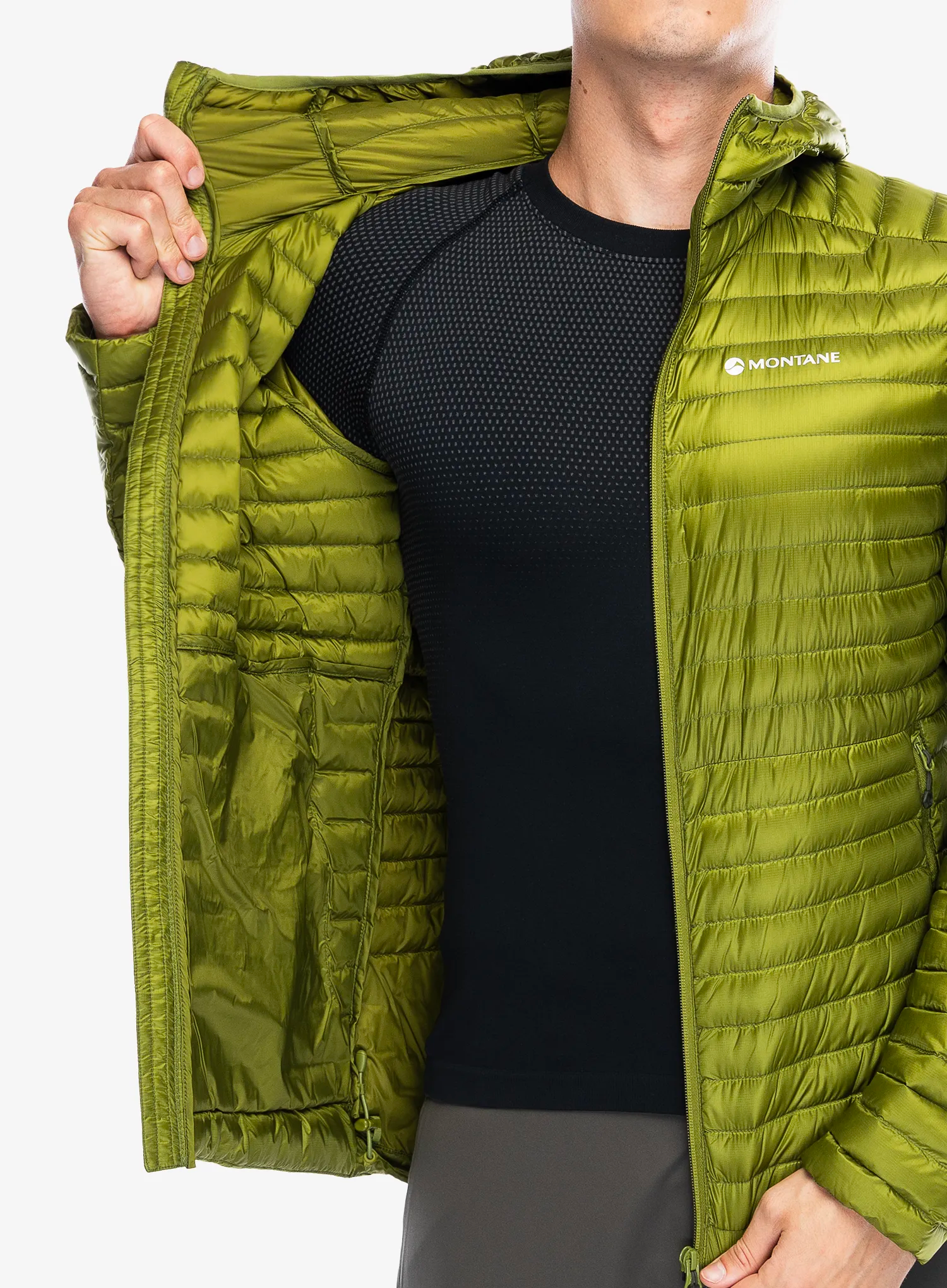 Pernata jakna Montane Anti-Freeze Lite Hoodie - alder green