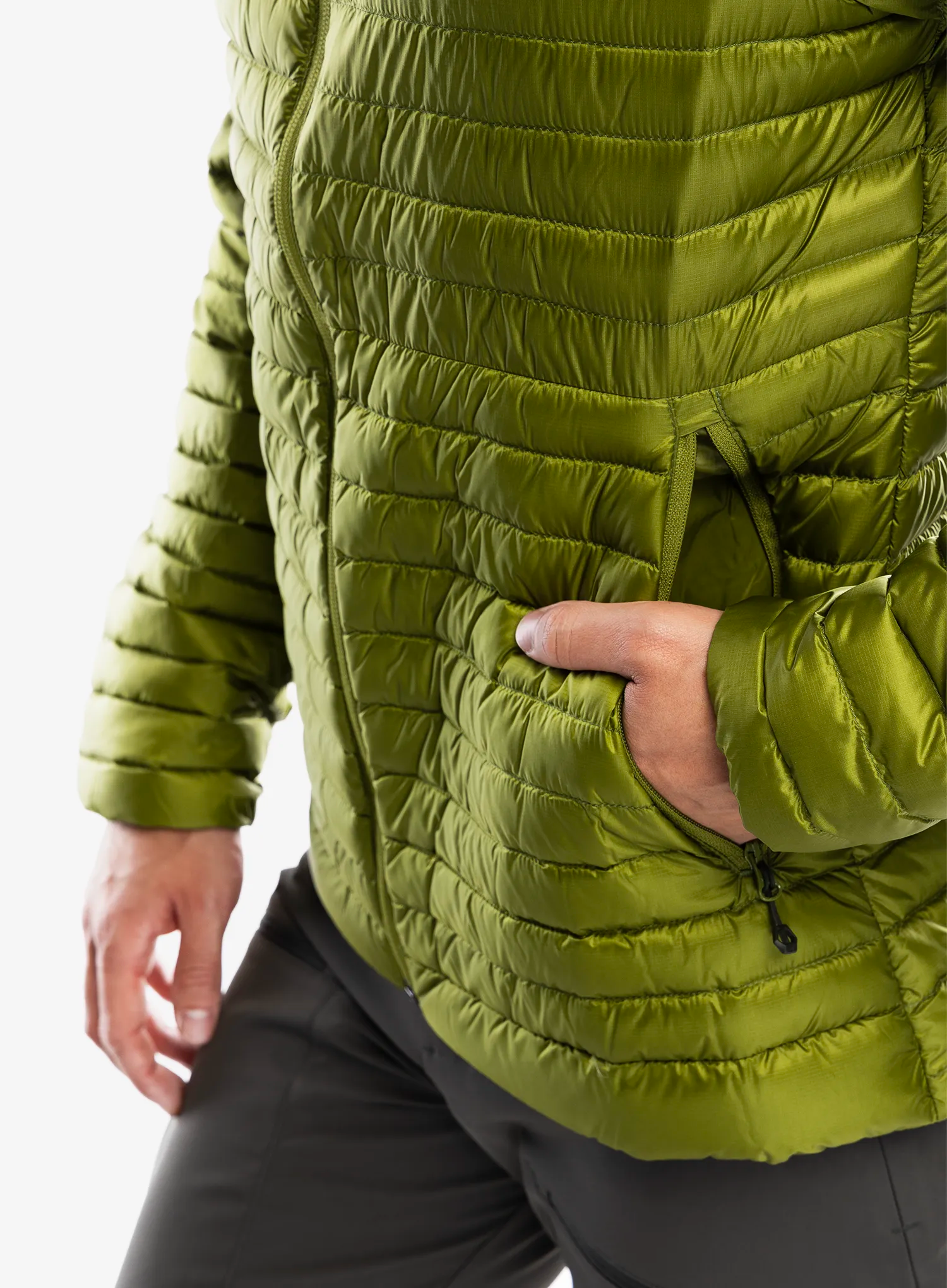 Pernata jakna Montane Anti-Freeze Lite Hoodie - alder green