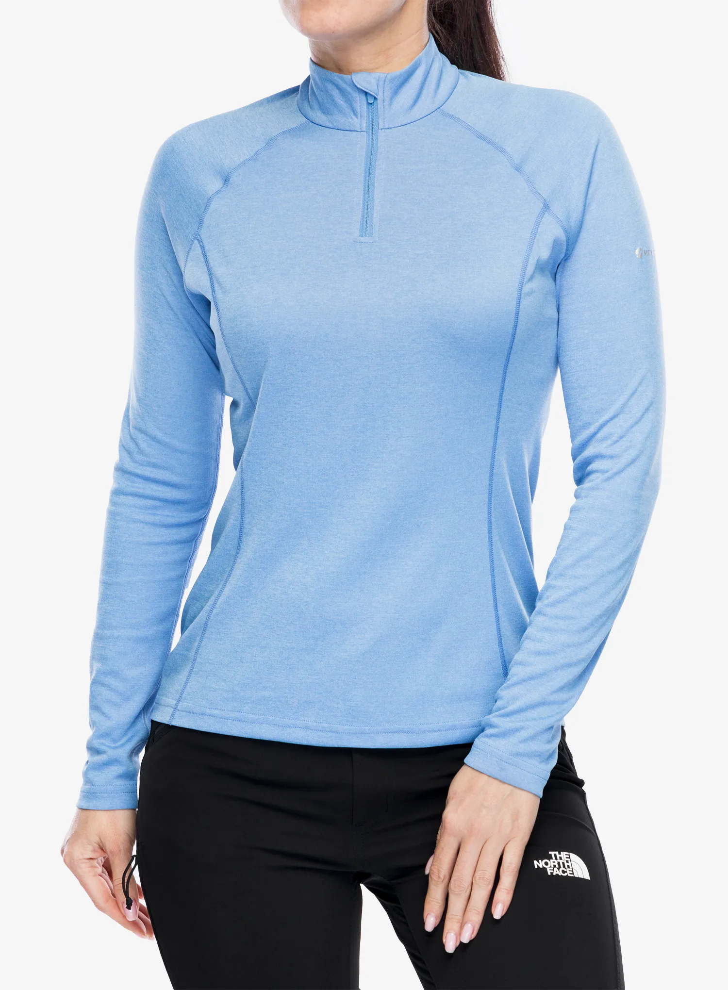Ženska termoaktivna dukserica Montane Dart Zip Neck - cornflower
