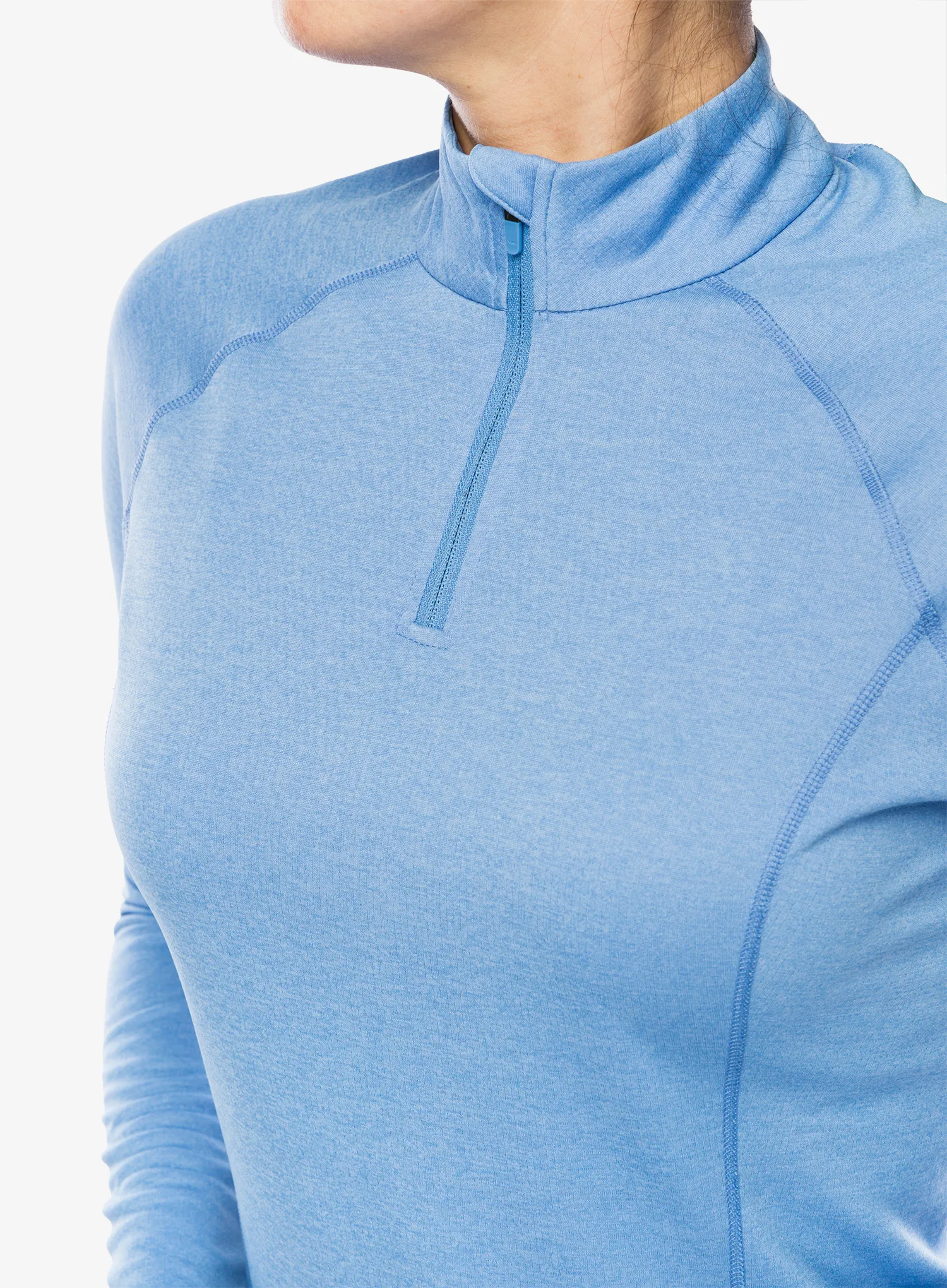 Ženska termoaktivna dukserica Montane Dart Zip Neck - cornflower