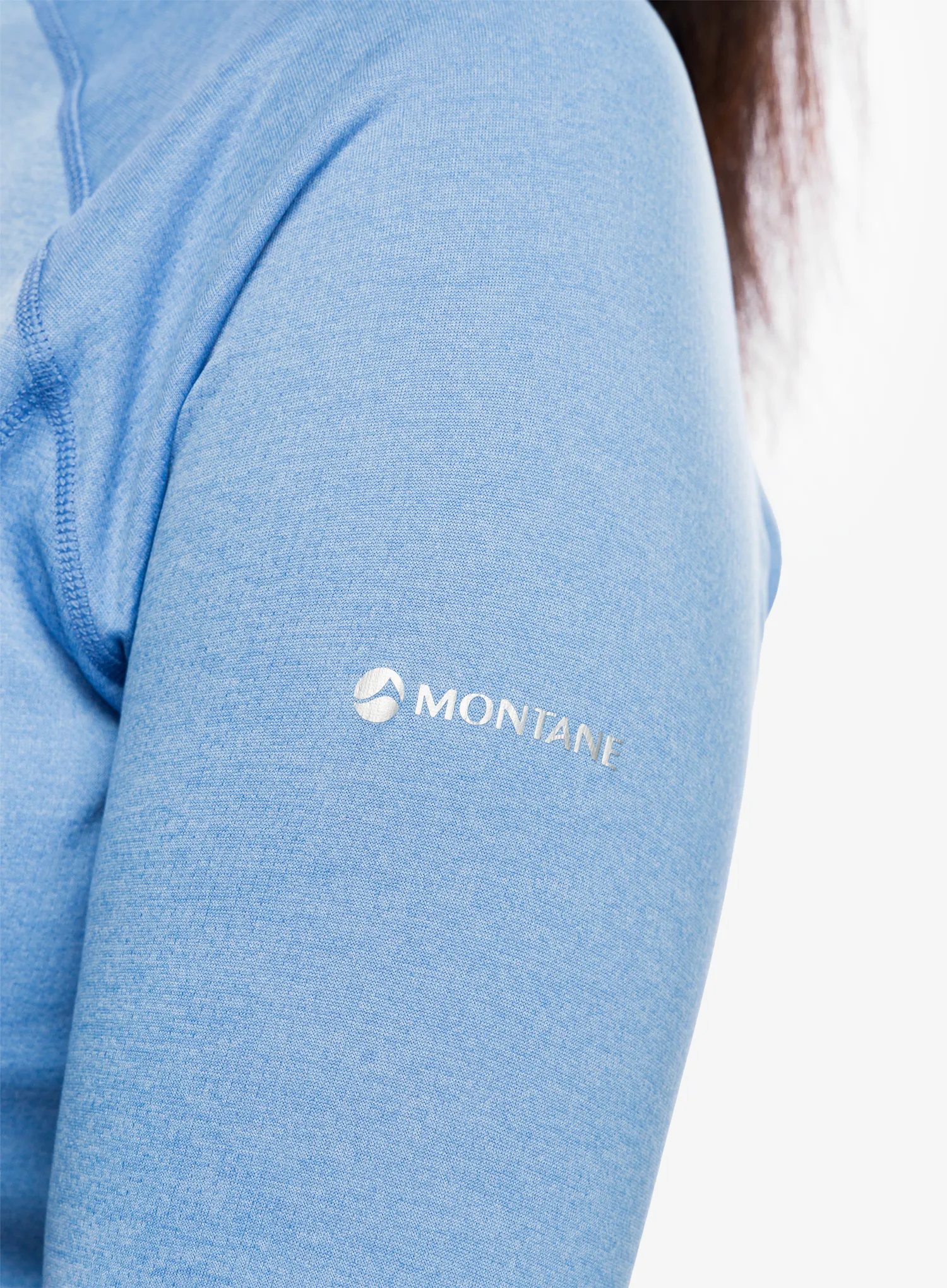 Ženska termoaktivna dukserica Montane Dart Zip Neck - cornflower